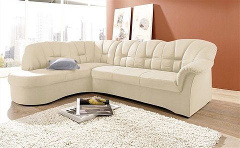 DOMO collection Ecksofa »Papenburg L-Form«, mit Ottomane, wahlweise mit Bettfunktion