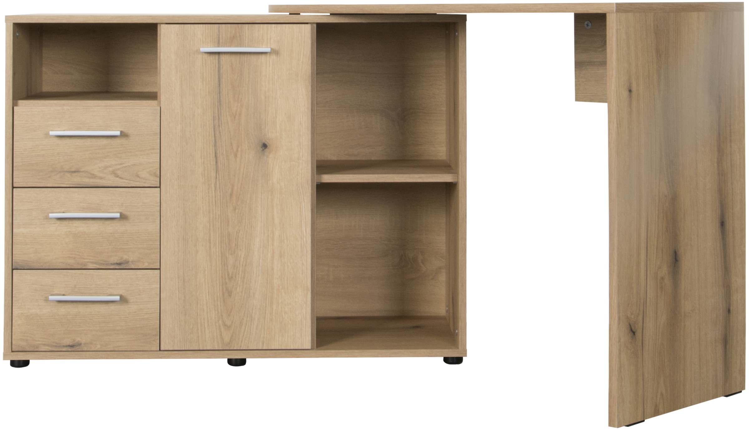 VOGL Möbelfabrik Schreibtisch, schwenkbare Tischplatte, platzsparend, Made in Germany
