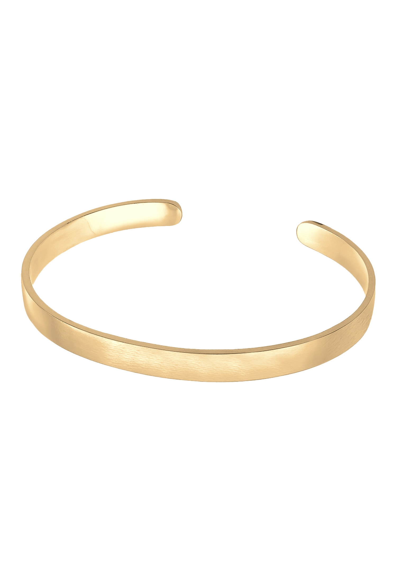 Kuzzoi Armband »Herren Basic Bangle Matt 925 Silber«