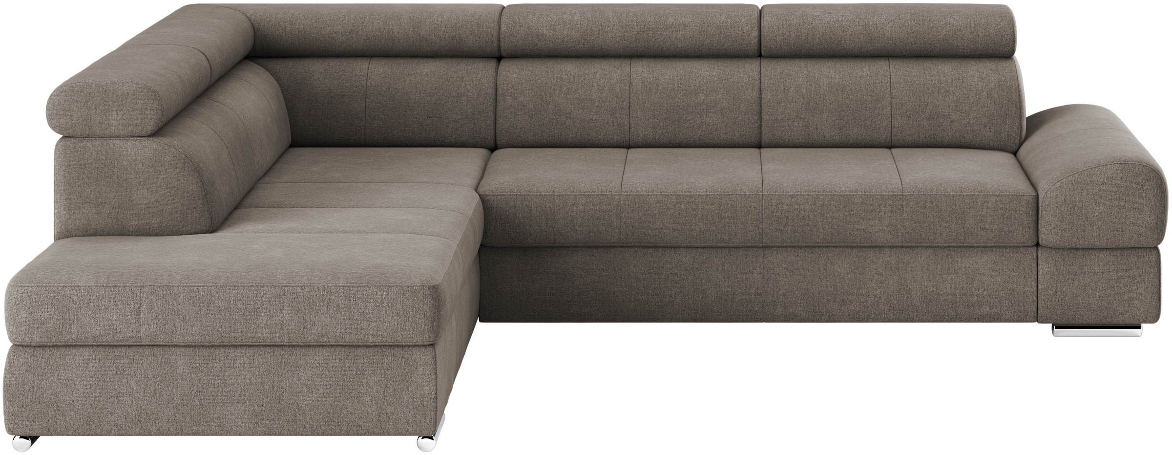 sit&more Ecksofa »Broadway L-Form«, mit verstellbaren Kopfteilen, wahlweise mit Bettfunktion