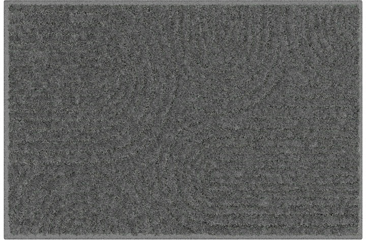 my home Badematte »Yves«, rutschhemmend beschichtet, strapazierfähig, Badteppich, modernes Skandi-Design, mit Hoch-Tief-Effekt