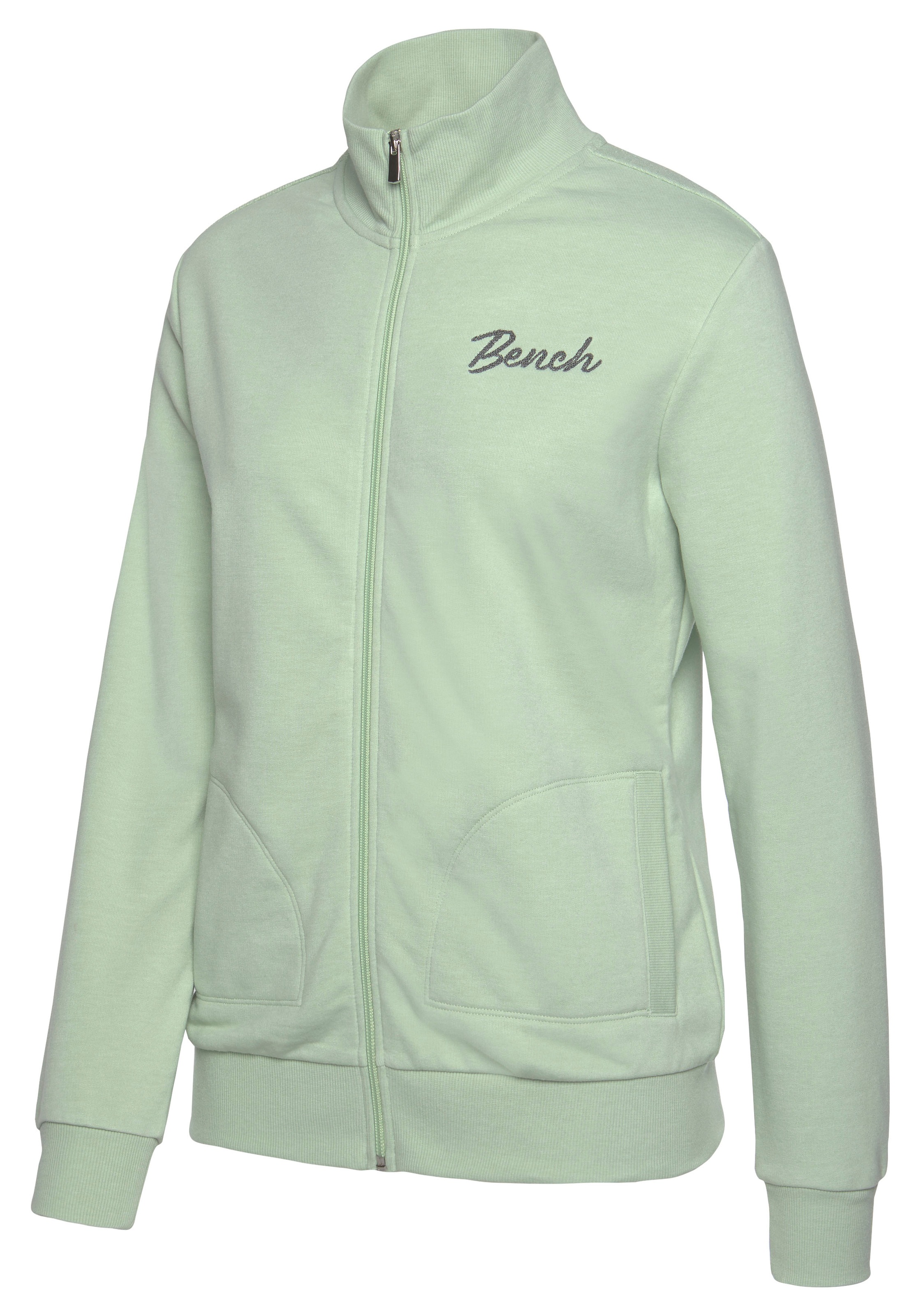 Bench. Sweatjacke, mit zwei Logo Stickereien, Loungeanzug