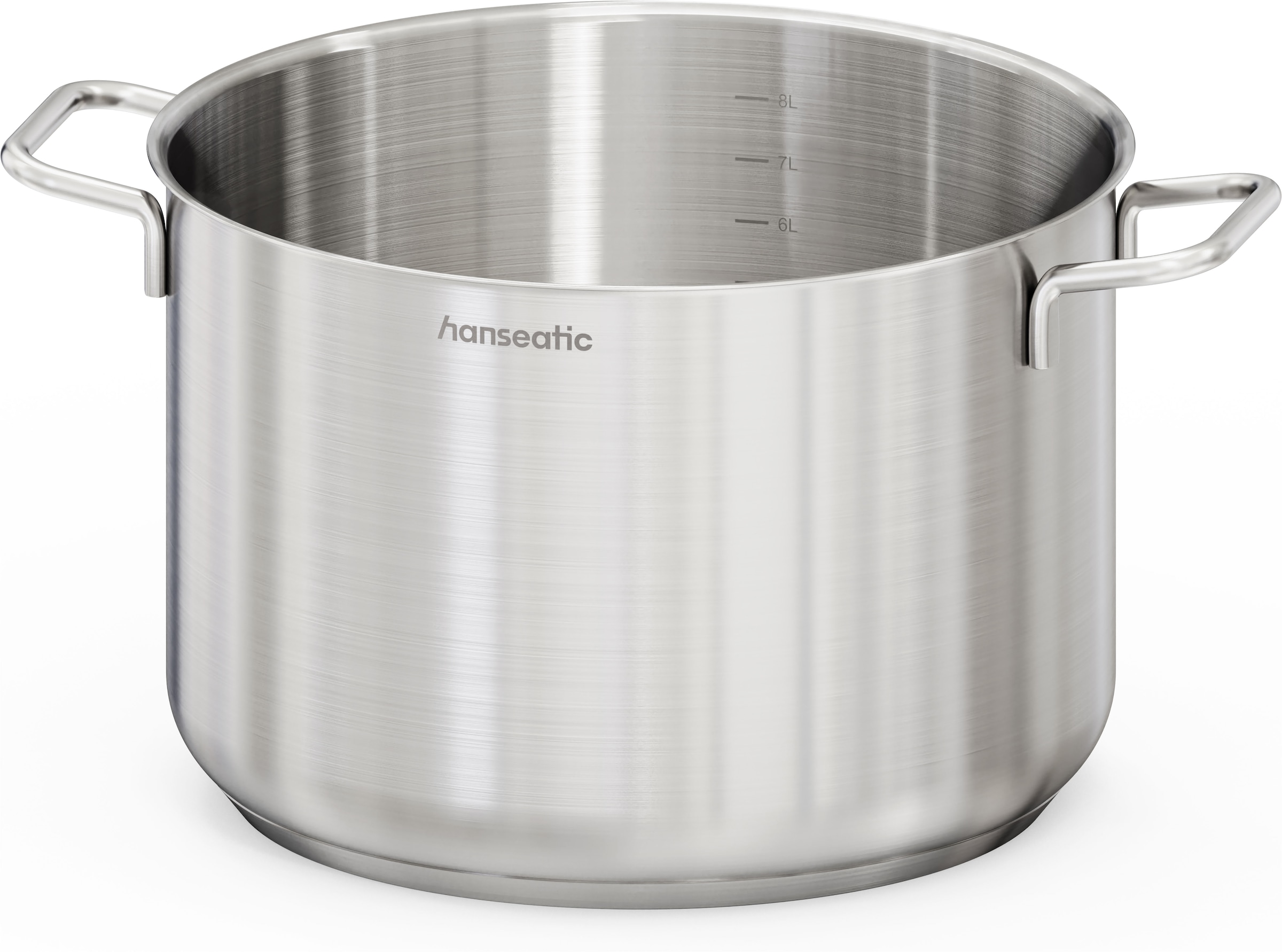 Hanseatic Kochtopf »BASIC, Fassungsvermögen 9,5 l« 1 tlg. Edelstahl 18/10