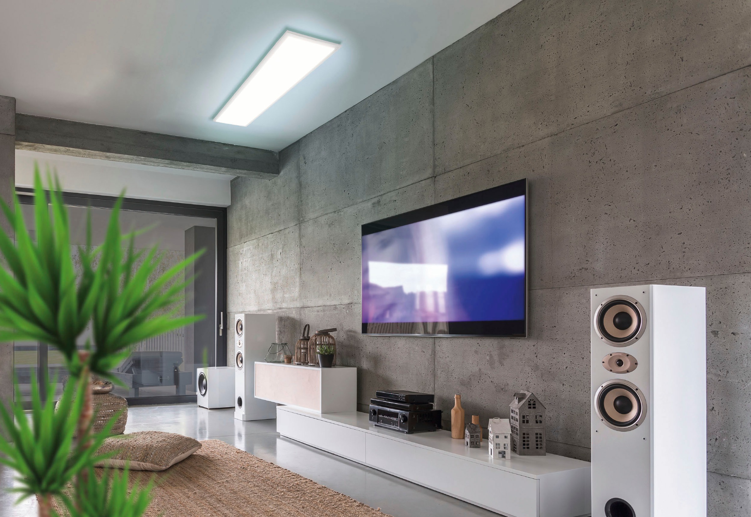 EGLO LED-Deckenleuchte »SALOBRENA-B« in weiß aus Alu, Stahl / inkl. LED fes günstig online kaufen