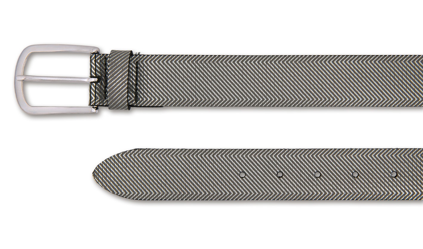 BERND GÖTZ Ledergürtel »Ledergürtel mit stylisch geriffelter Oberfläche«