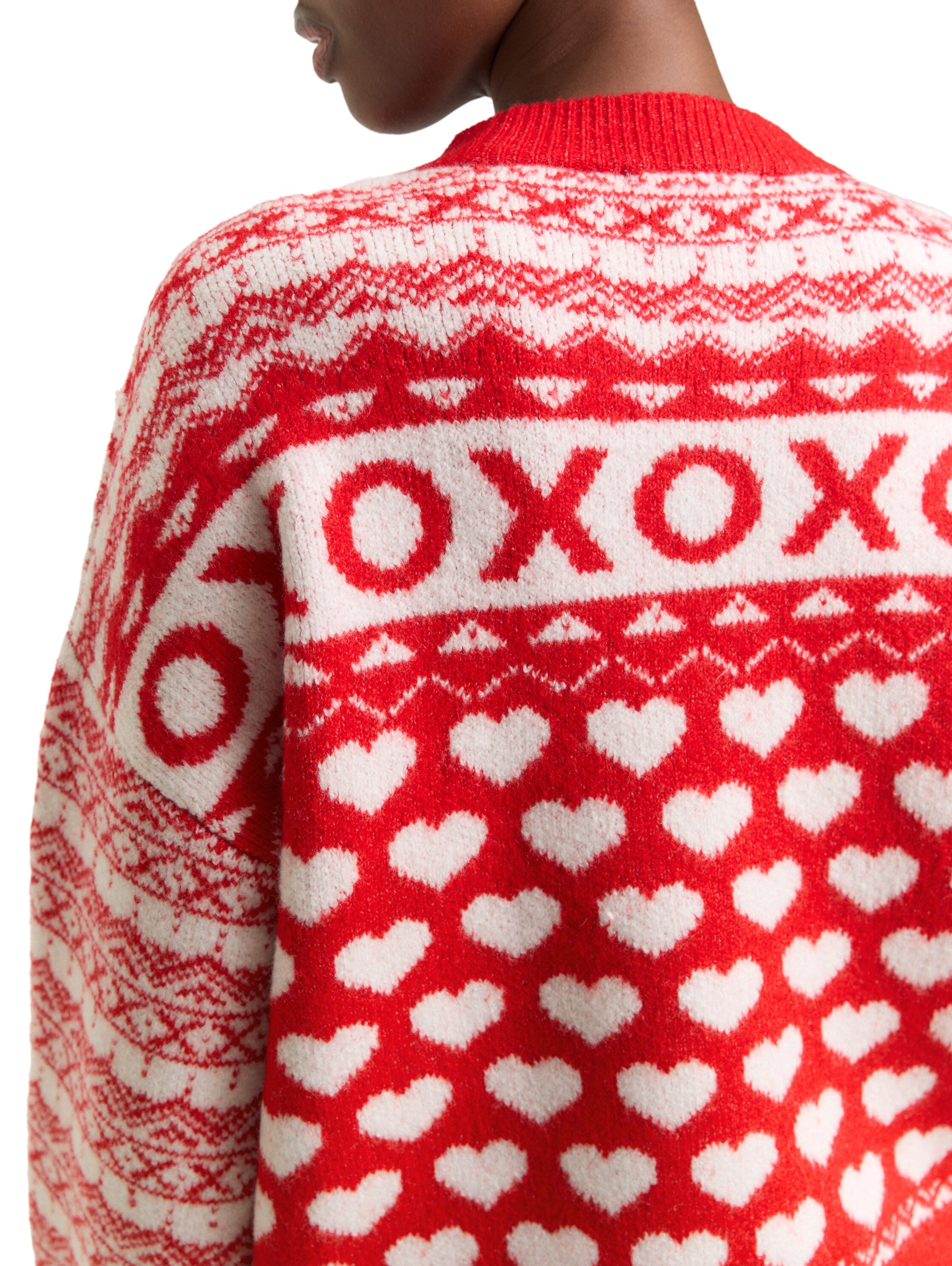 TOM TAILOR Denim Strickpullover mit Allover-Muster