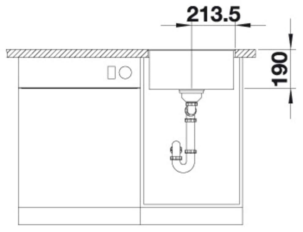 Blanco Granitspüle »SUBLINE 400-F« 1 Stk. tlg. erhältlich in mehreren Farben