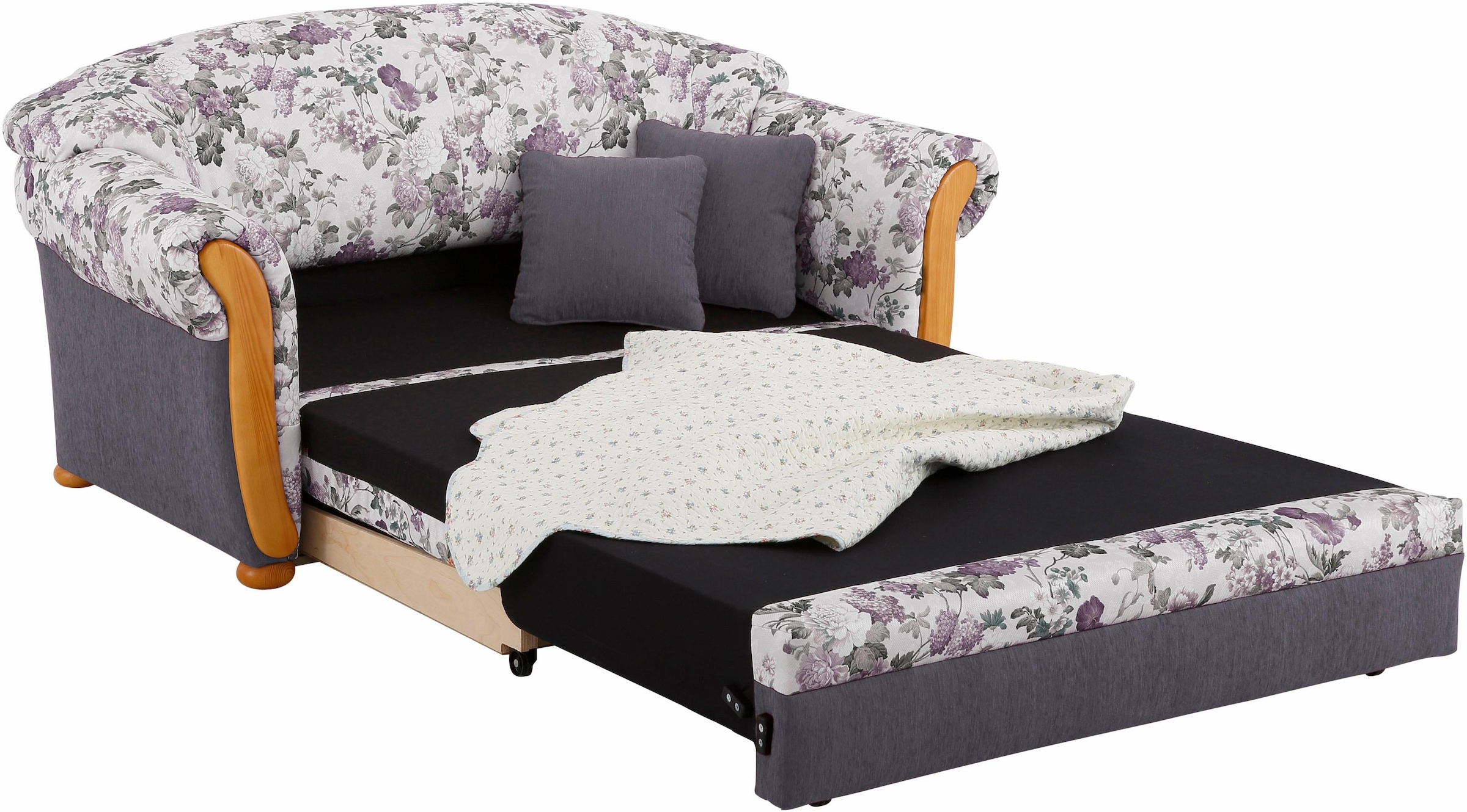 Home affaire 2-Sitzer »Milano, Schlafsofa im Landhaus-Stil, bequem, Liegefläche 188/124cm«, mit Bettfunktion