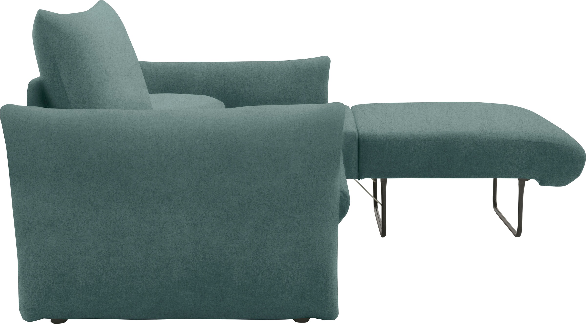 DOMO collection Schlafsofa »700023 Schlaffunktion, Federkern, 2-Sitzer, stabile Liegefläche«, Sitzflächen einzeln ausklappbar zum Schlafen, Relaxen und Entspannen