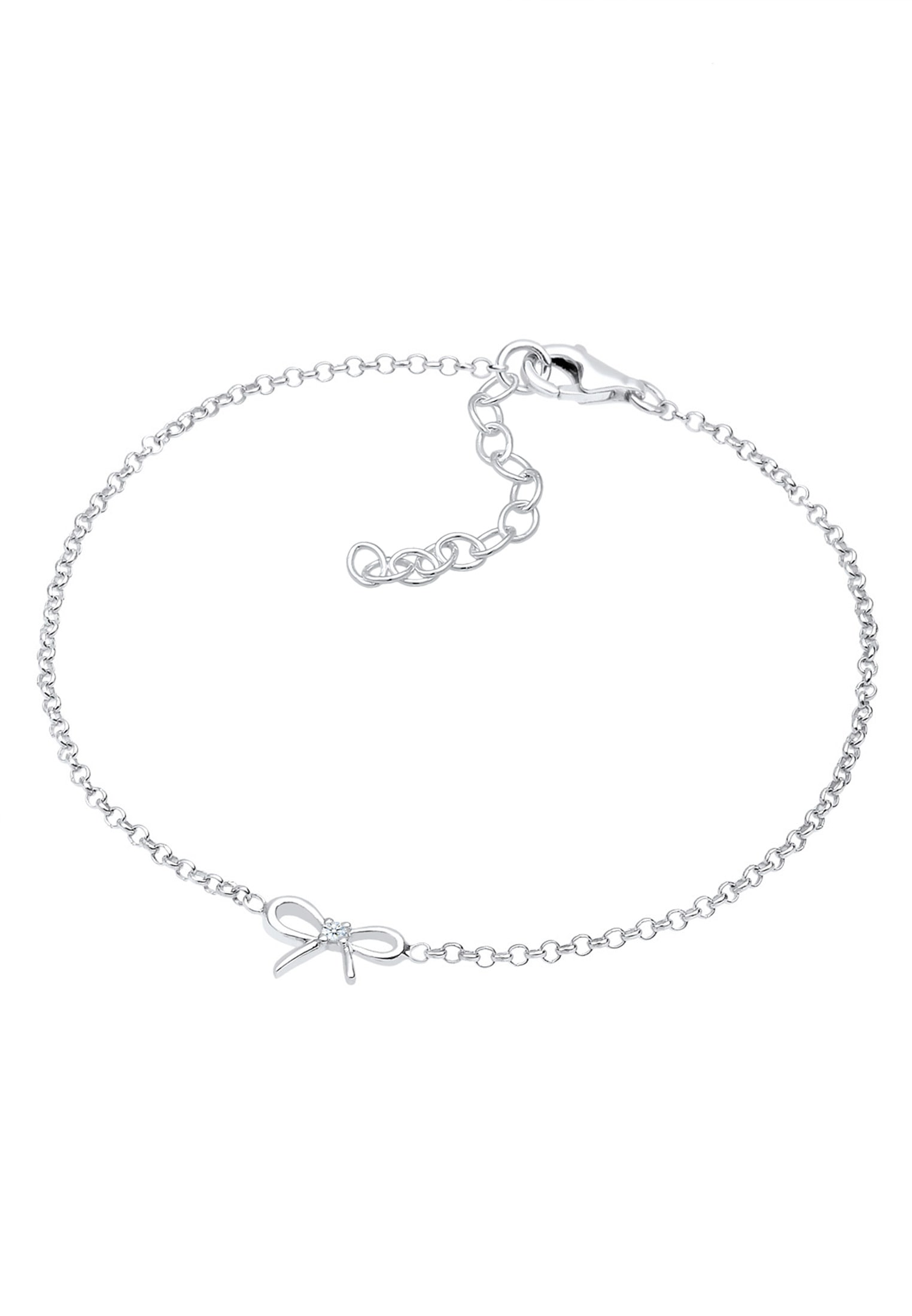 2. Bild von Elli DIAMONDS Armband »925 Sterling Silber Schleife Diamant Geschenkidee«