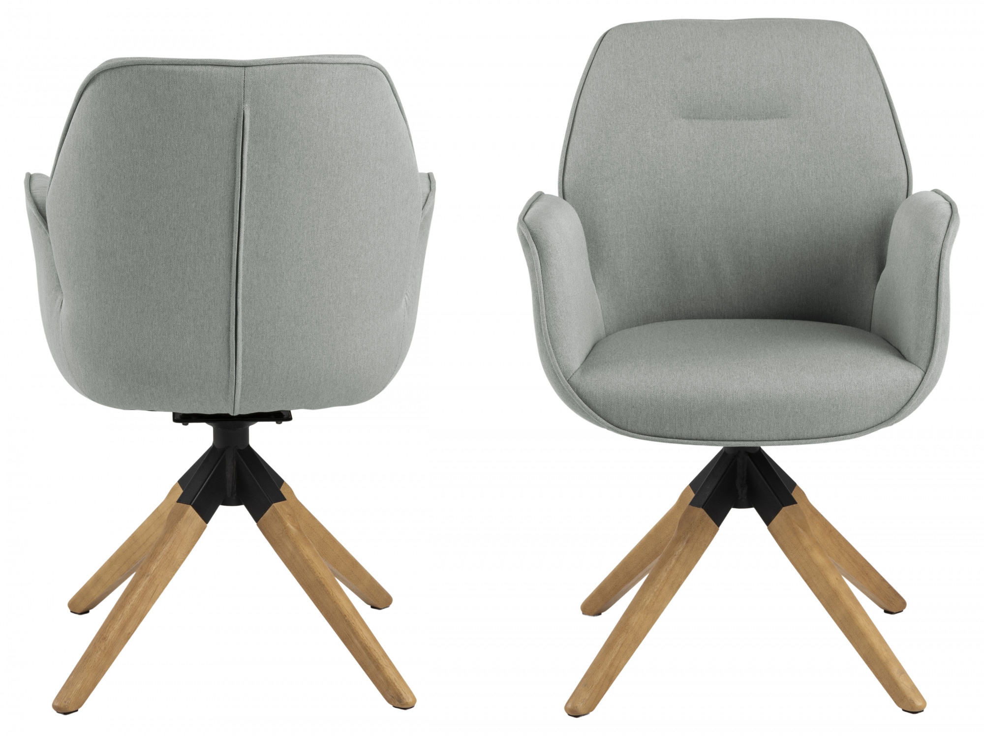 ACTONA GROUP Esszimmerstuhl »Alma«, 1 St., Polyester, mit eleganten Kedern, günstig online kaufen