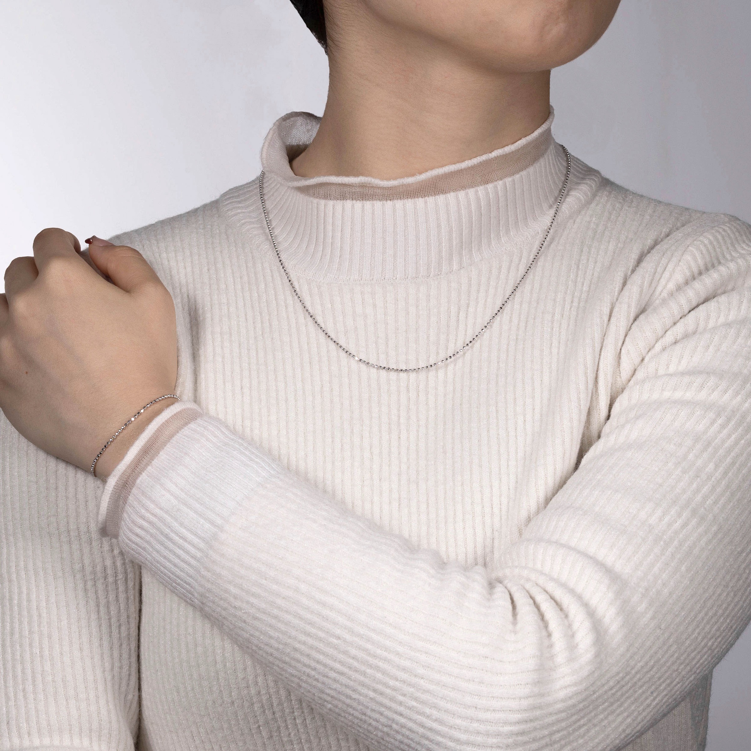 Firetti Silberkette »Schmuck Geschenk Silber 925 Armband Kette Fußkette Bauchkette Kugeln«, in verschiedenen Längen erhältlich