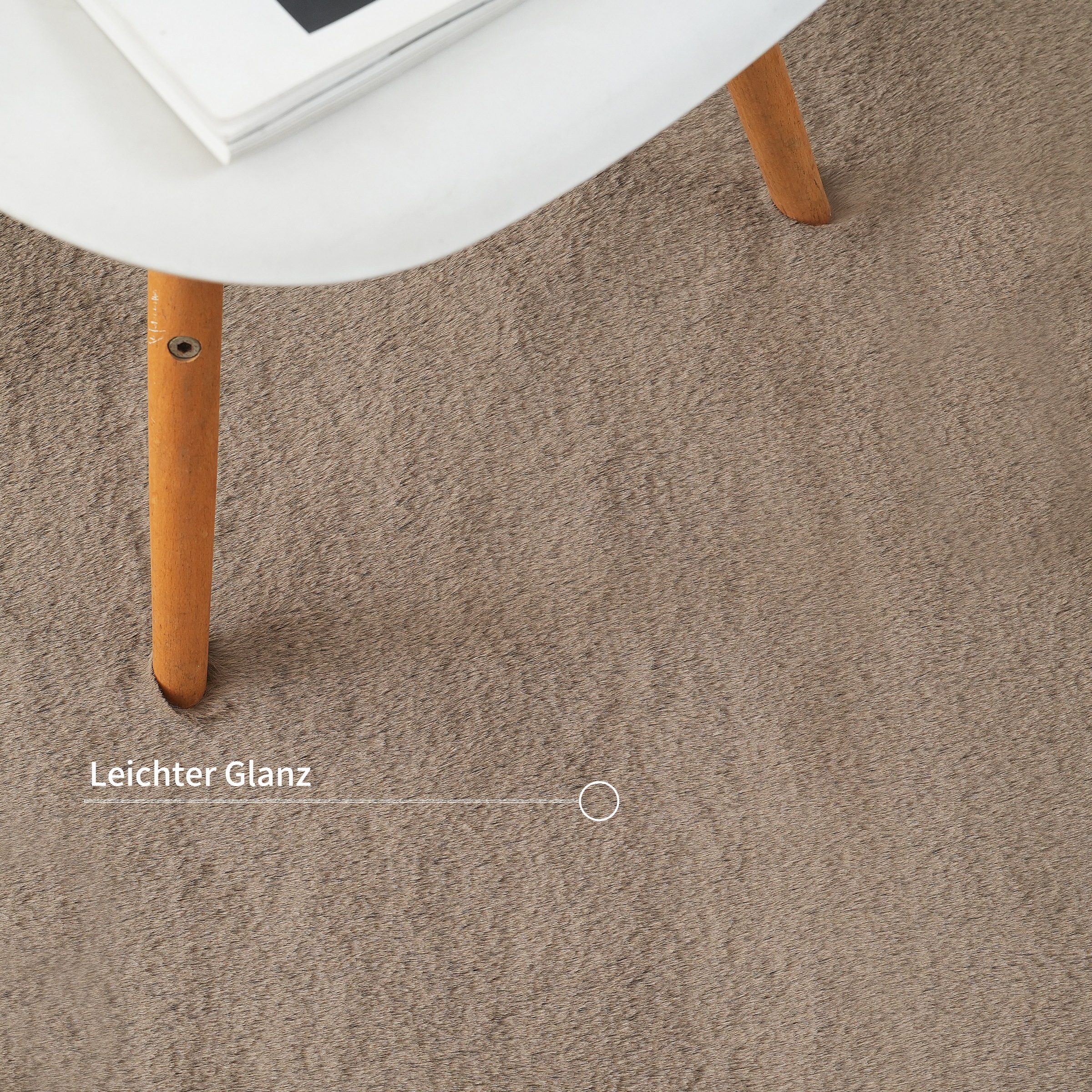 Bruno Banani Fellteppich »Rabbit 2, Kunstfell Teppich, Modern«, rechteckig, 25 mm Höhe, Kaninchenfell-Haptik, sehr weich, Wohnzimmer, Schlafzimmer, Esszimmer