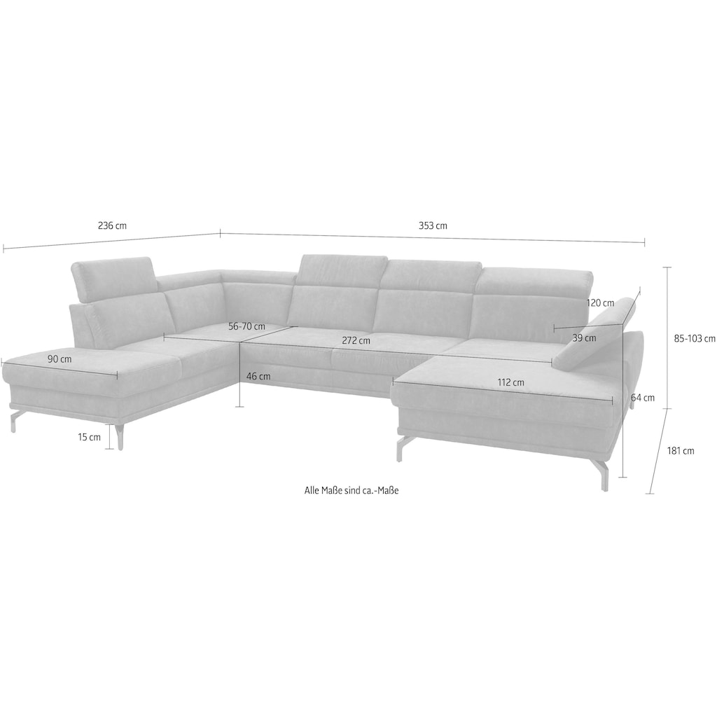 sit&more Wohnlandschaft »Scorpio«