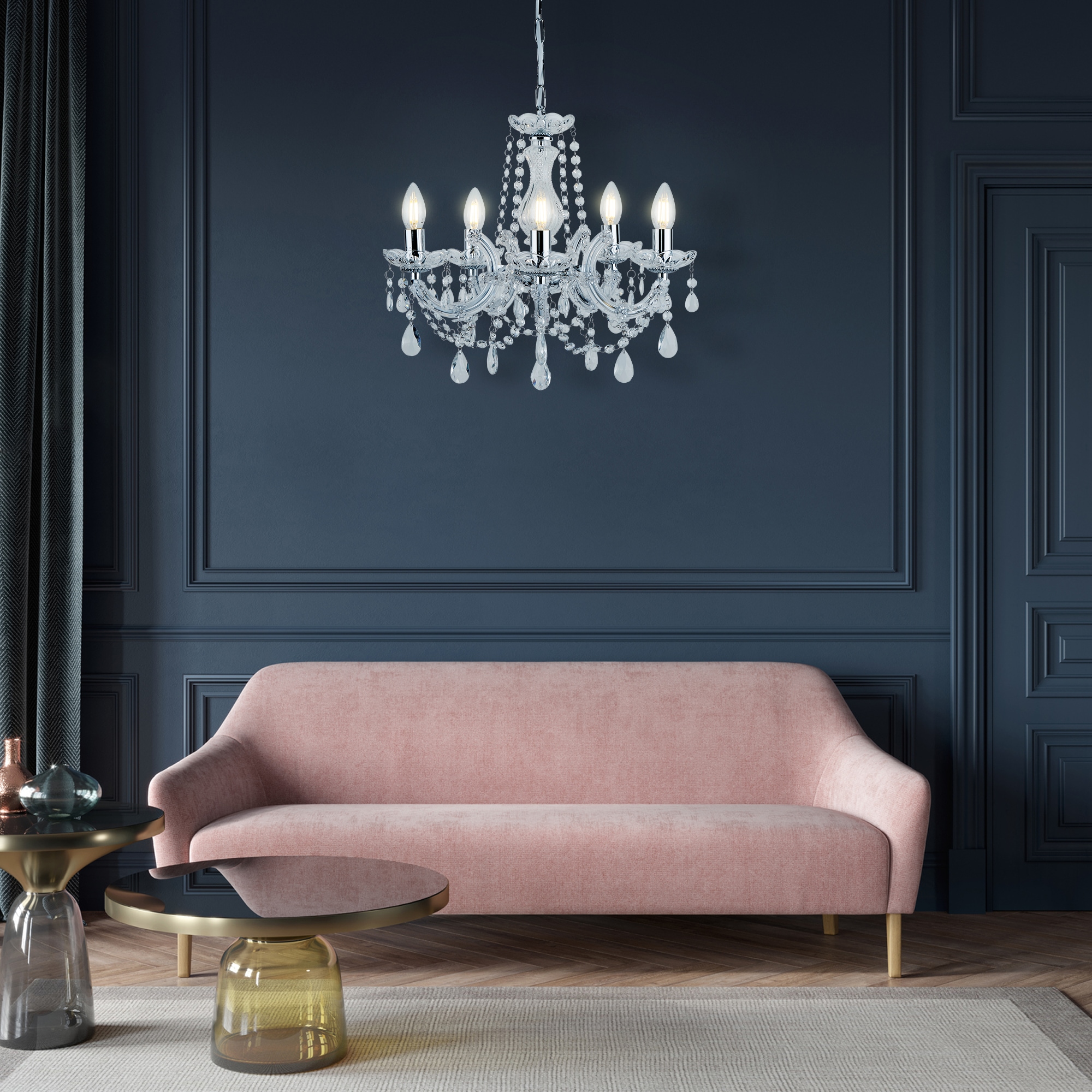 Searchlight Kronleuchter »Marie Therese 5Lt Pendant« E14 1 Stk.