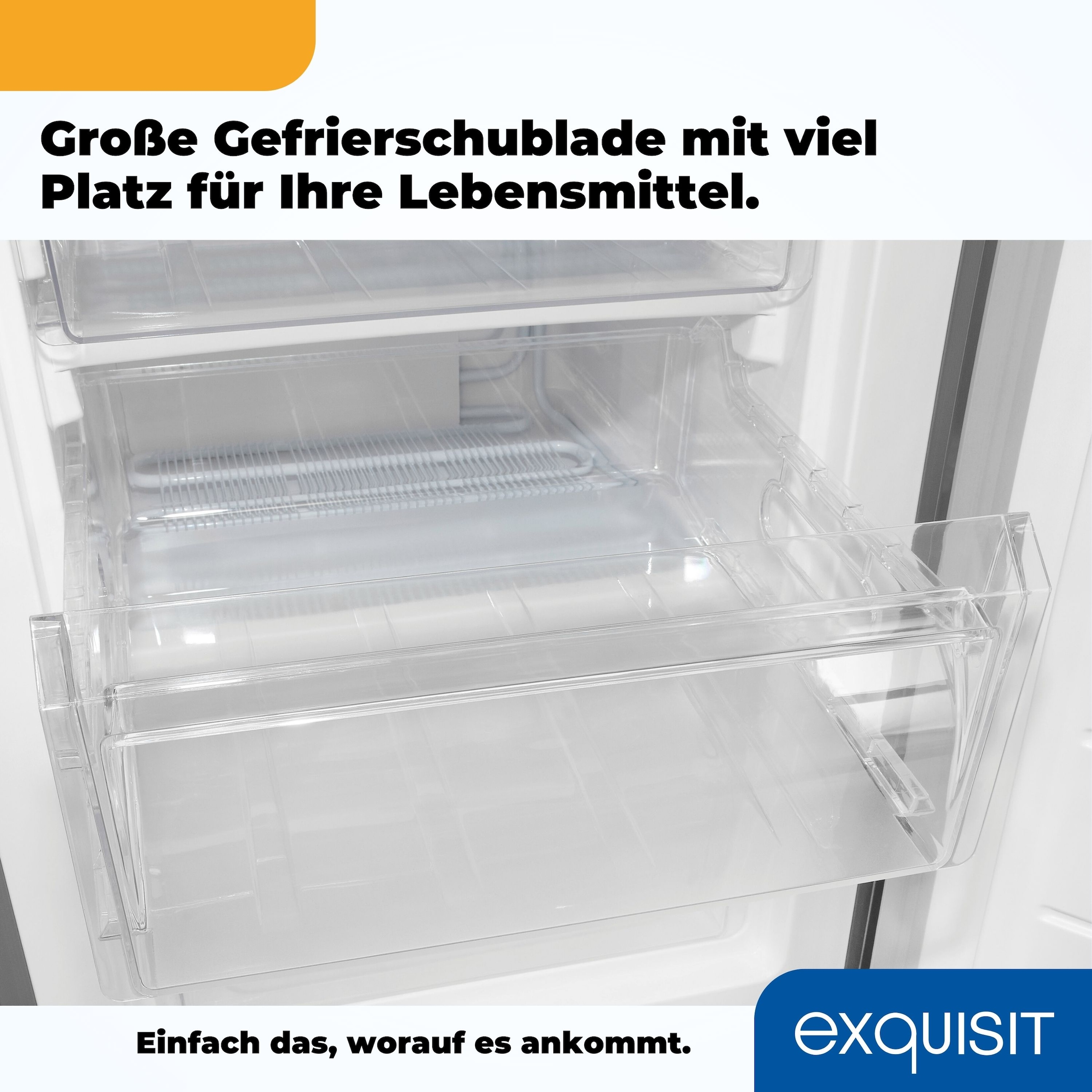 exquisit Kühl-/Gefrierkombination »KGC265-70-040D inoxlook«