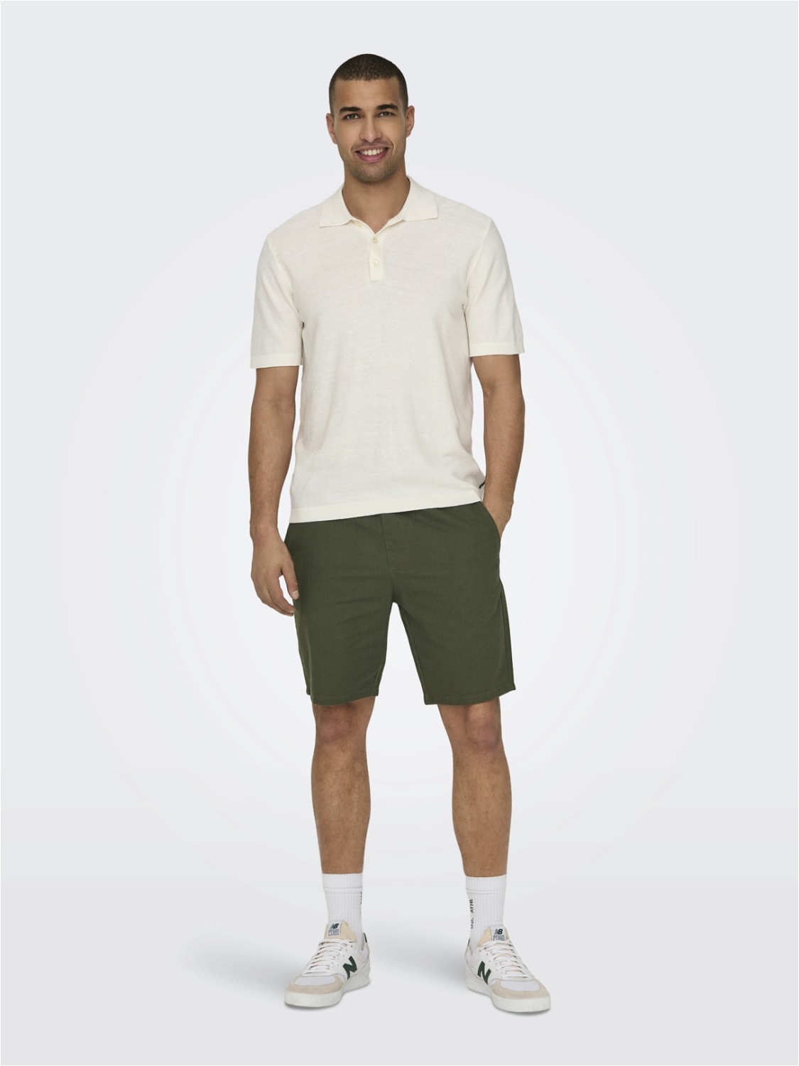 4. Bild von ONLY & SONS Shorts »ONSLINUS 0007 COT LIN SHORTS NOOS«