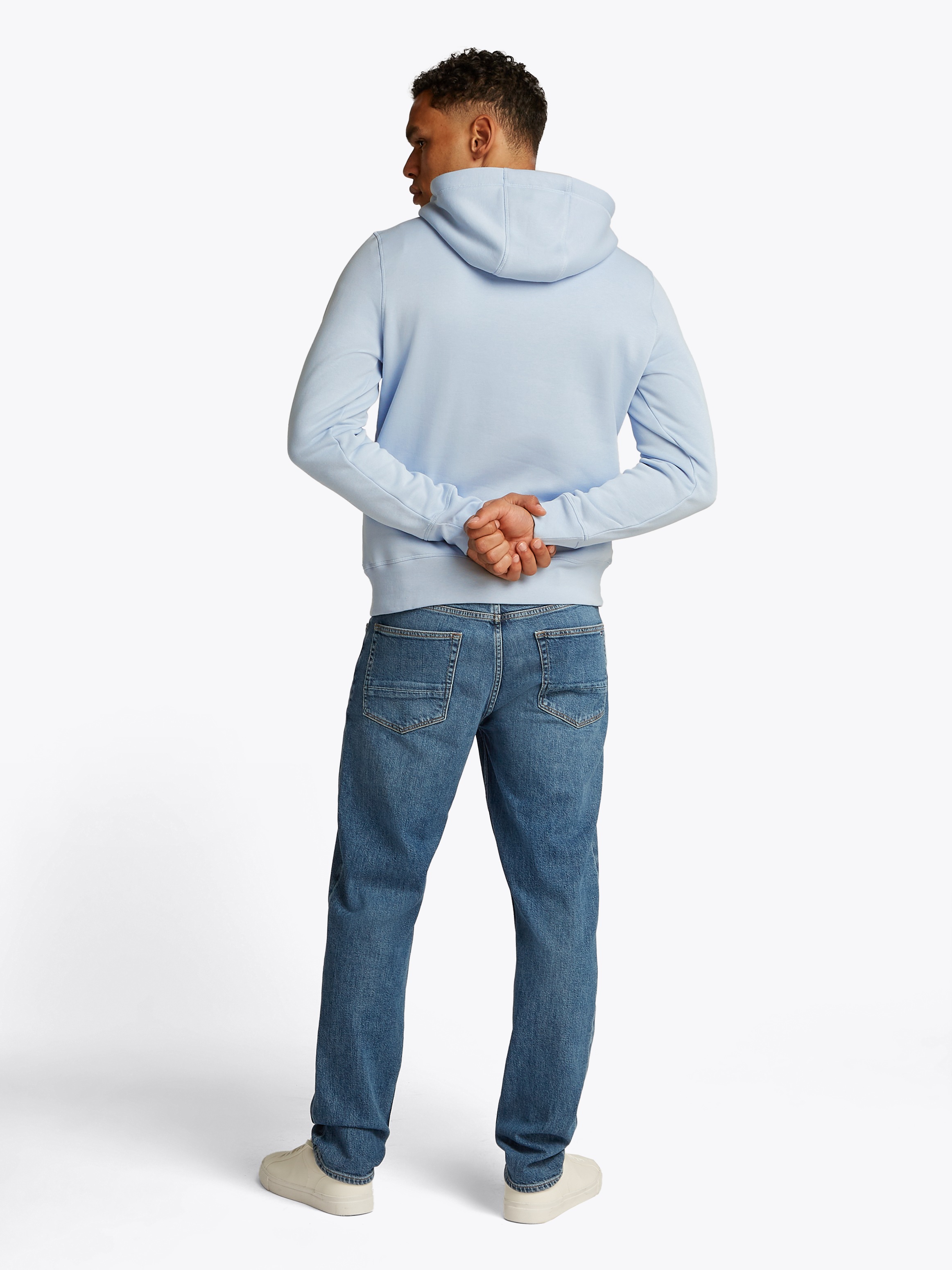 Tommy Hilfiger Kapuzensweatshirt »TOMMY LOGO HOODY mit Kapuze und Kängurutasche«, unifarben, casual, regular fit, Baumwollmix, Kapuze