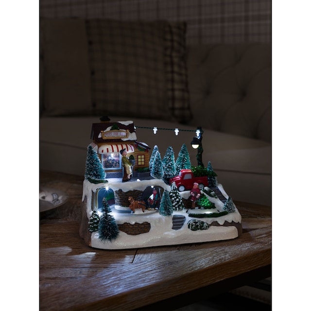 KONSTSMIDE LED Dekolicht »Weihnachtsdeko«, LED Szenerie  Weihnachtsbaumverkauf m. Animation, Trafo/Batteriebetrieb online kaufen