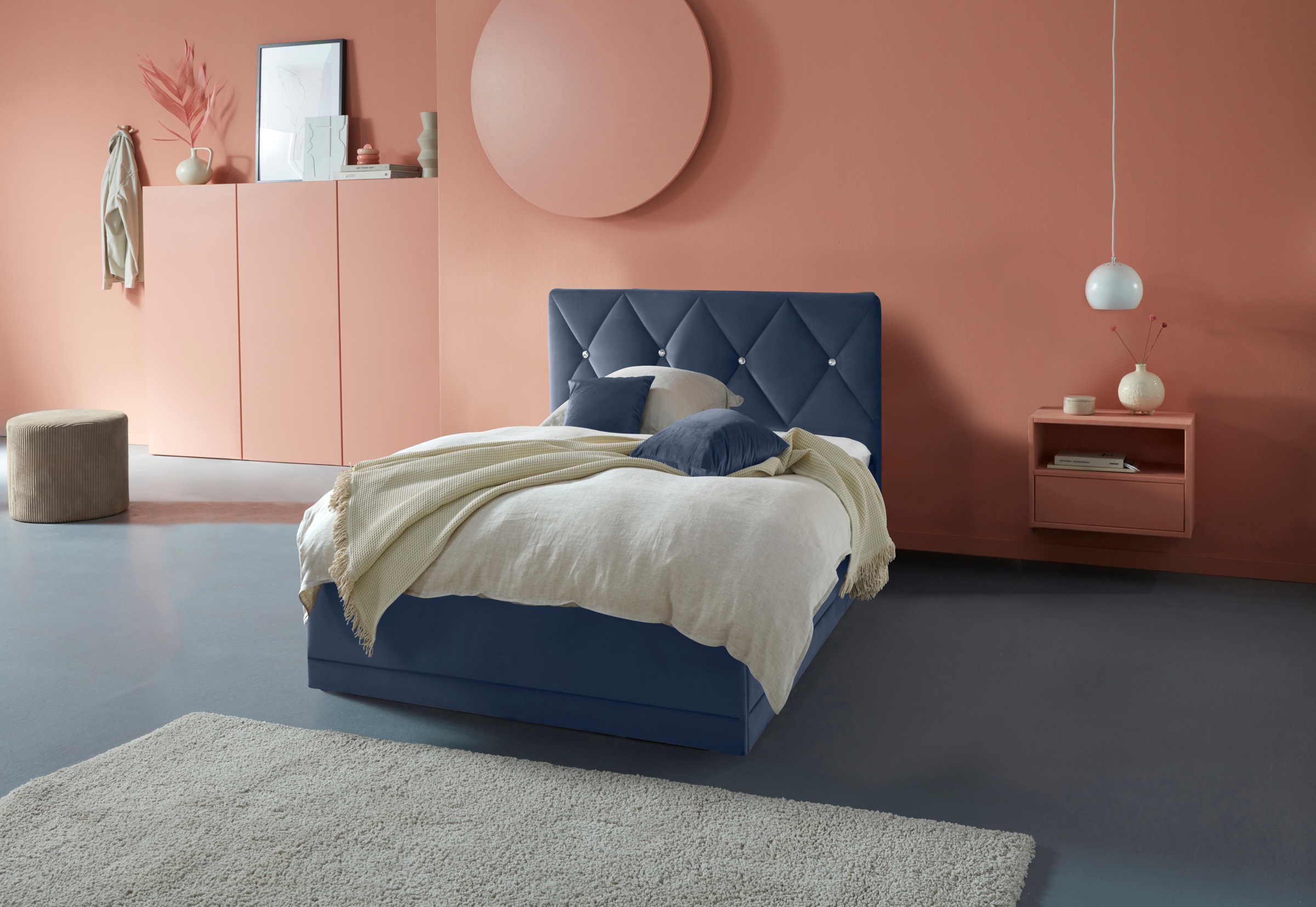 Westfalia Schlafkomfort Polsterbett "Adamas" auch mit Bettkasten, Knopfheft günstig online kaufen