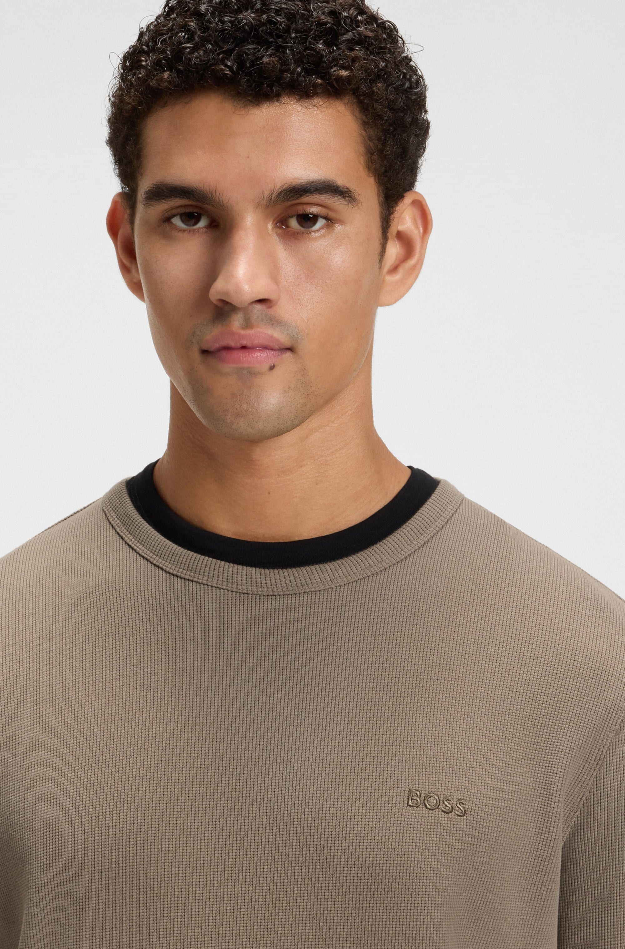 BOSS ORANGE Langarmshirt »Tempesto«, mit BOSS-Stickerei