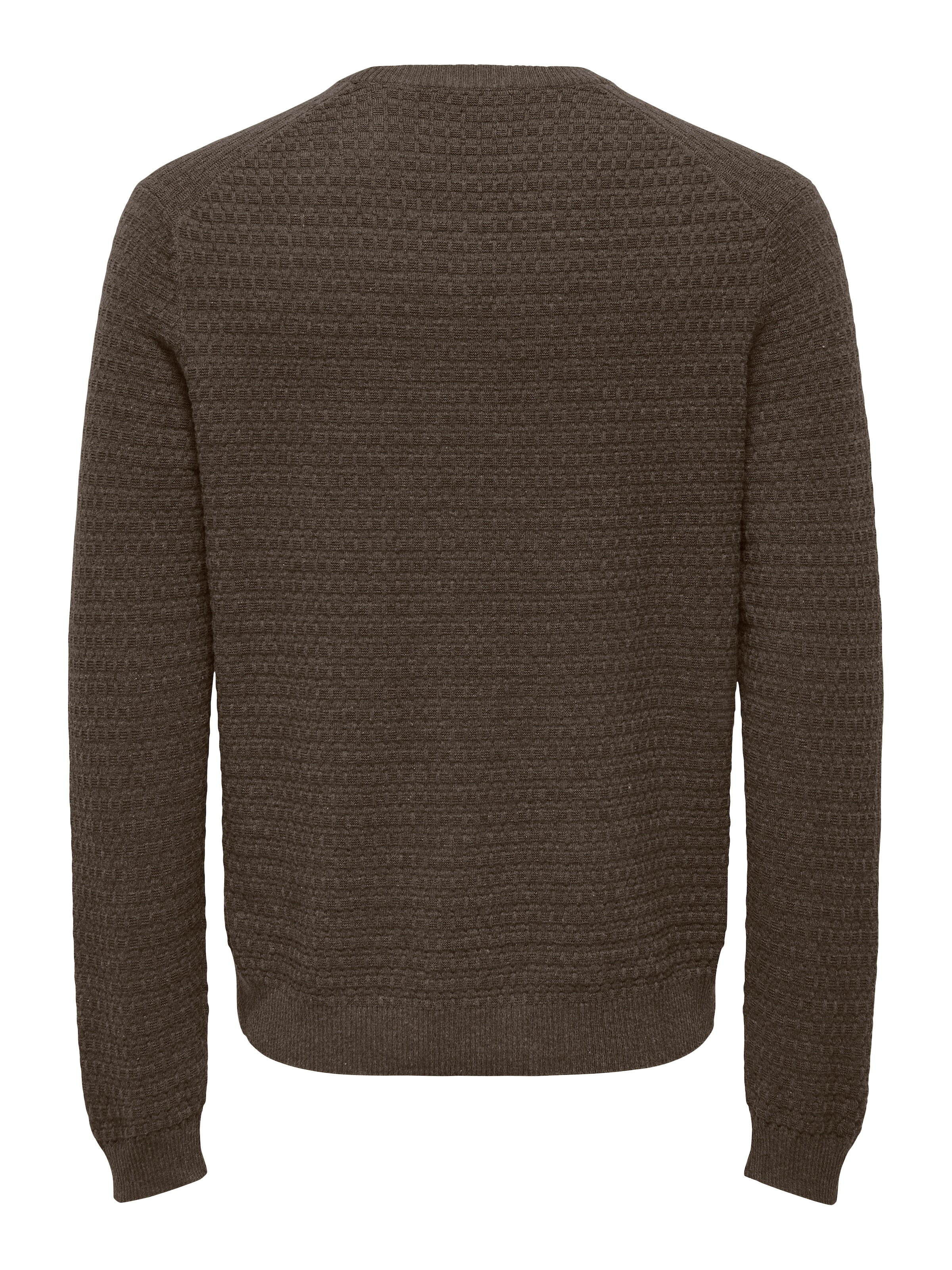 ONLY & SONS Rundhalspullover »ONSLOUI LS STRUCTURE CREW REG NOOS« Baumwollmischung, regular fit