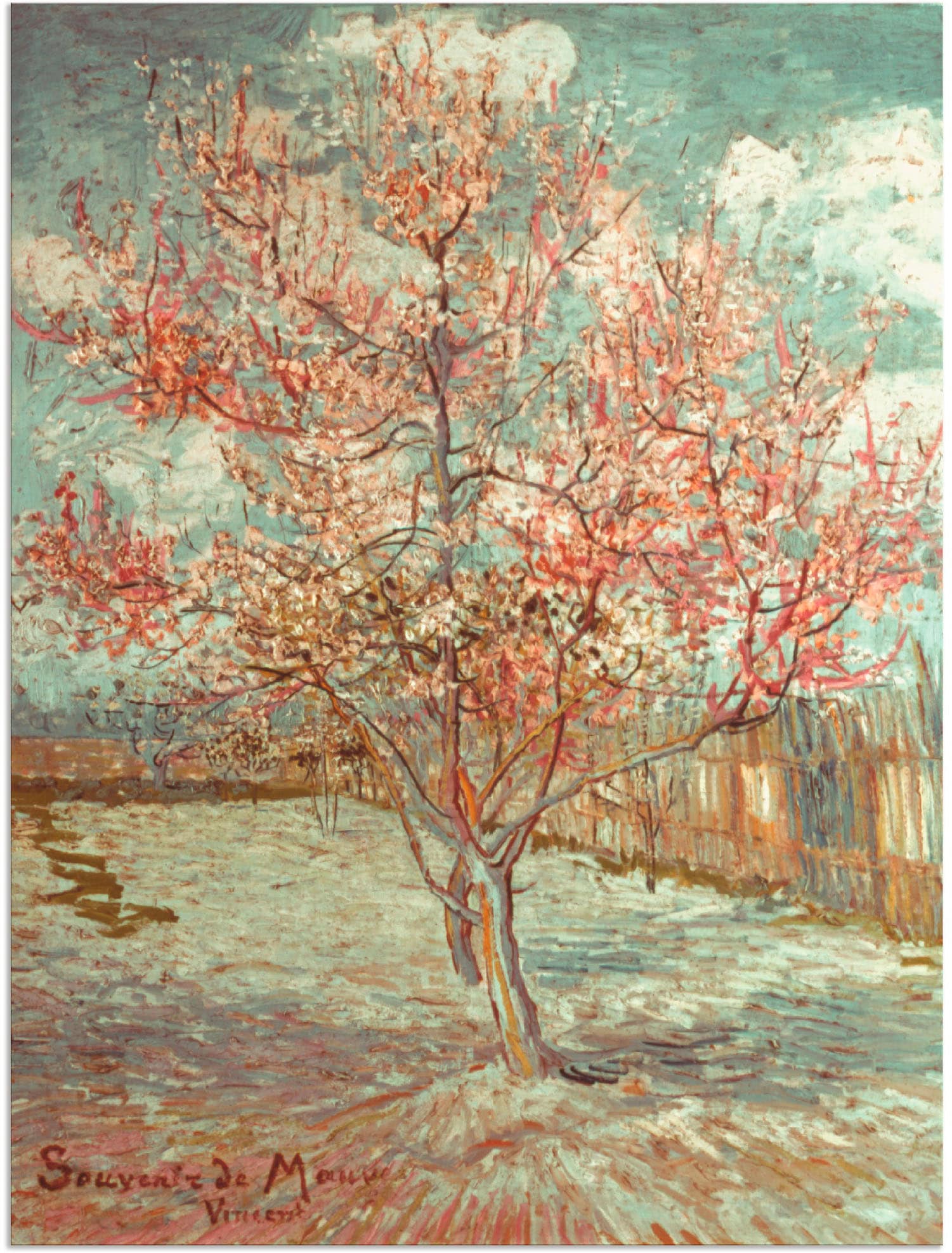 Artland Wandbild »Blühender Pfirsichbaum, 1888«, Wiesen & Bäume, (1 St.), a günstig online kaufen