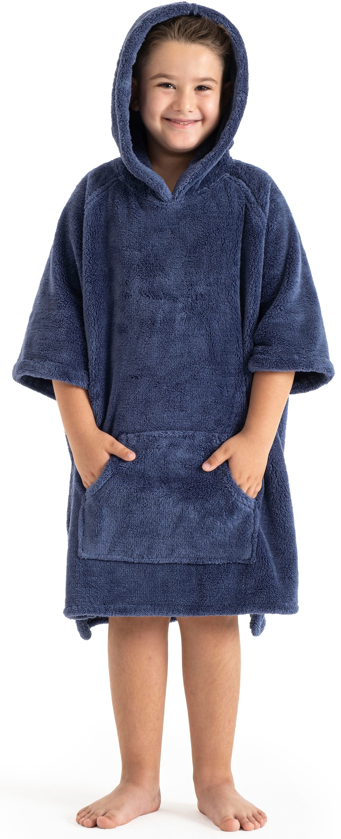 OTTO home Badeponcho »Lillou, für Kinder, ideal für Urlaub oder im Schwimmbad« 1 Stk. weich und kuschelig, Fleece, plüsch, Surfponcho