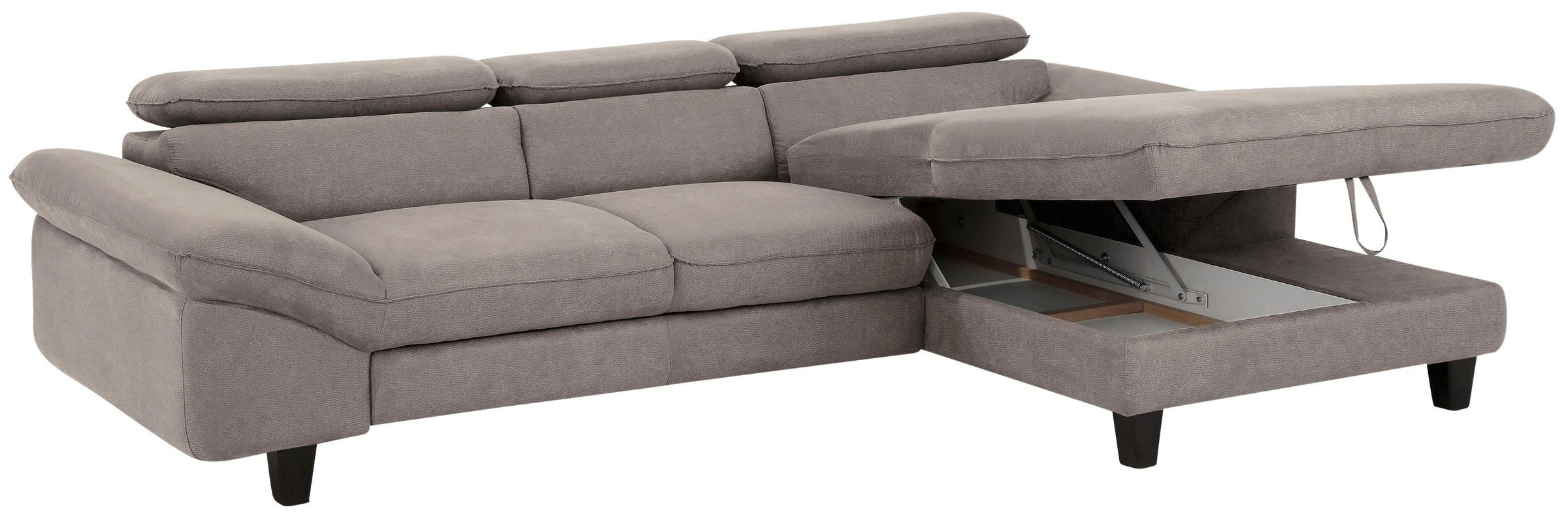 Home affaire Ecksofa »Pilot L-Form«, mit Kopfteilverstellung, wahlweise mit Bettfunktion & Bettkasten
