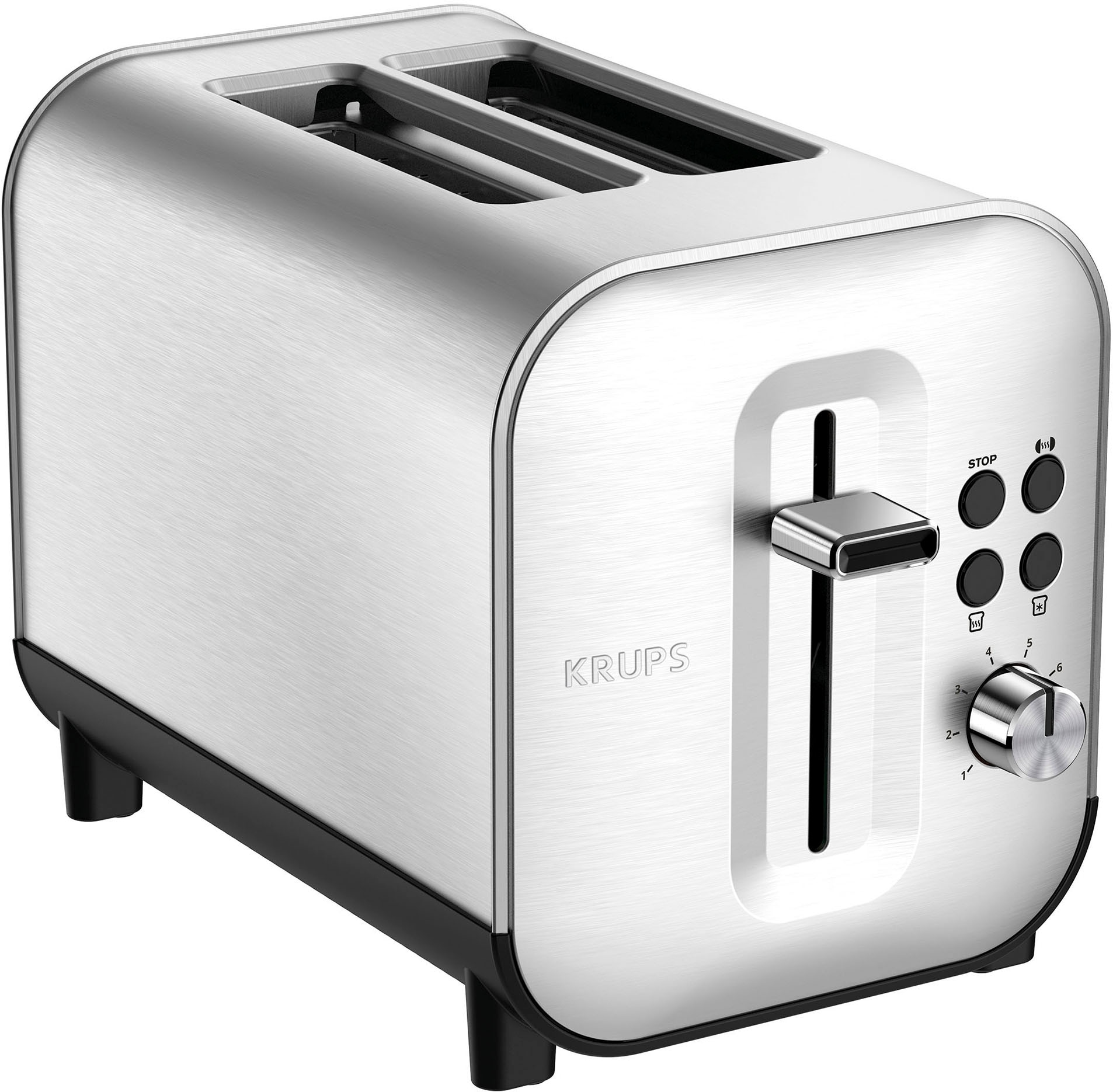 Krups Toaster »KH682D Excellence«, 2 Schlitze, 850 W, berührungsempfindliche Tasten, Anhebevorrichtung, 8 Bräunungsstufen