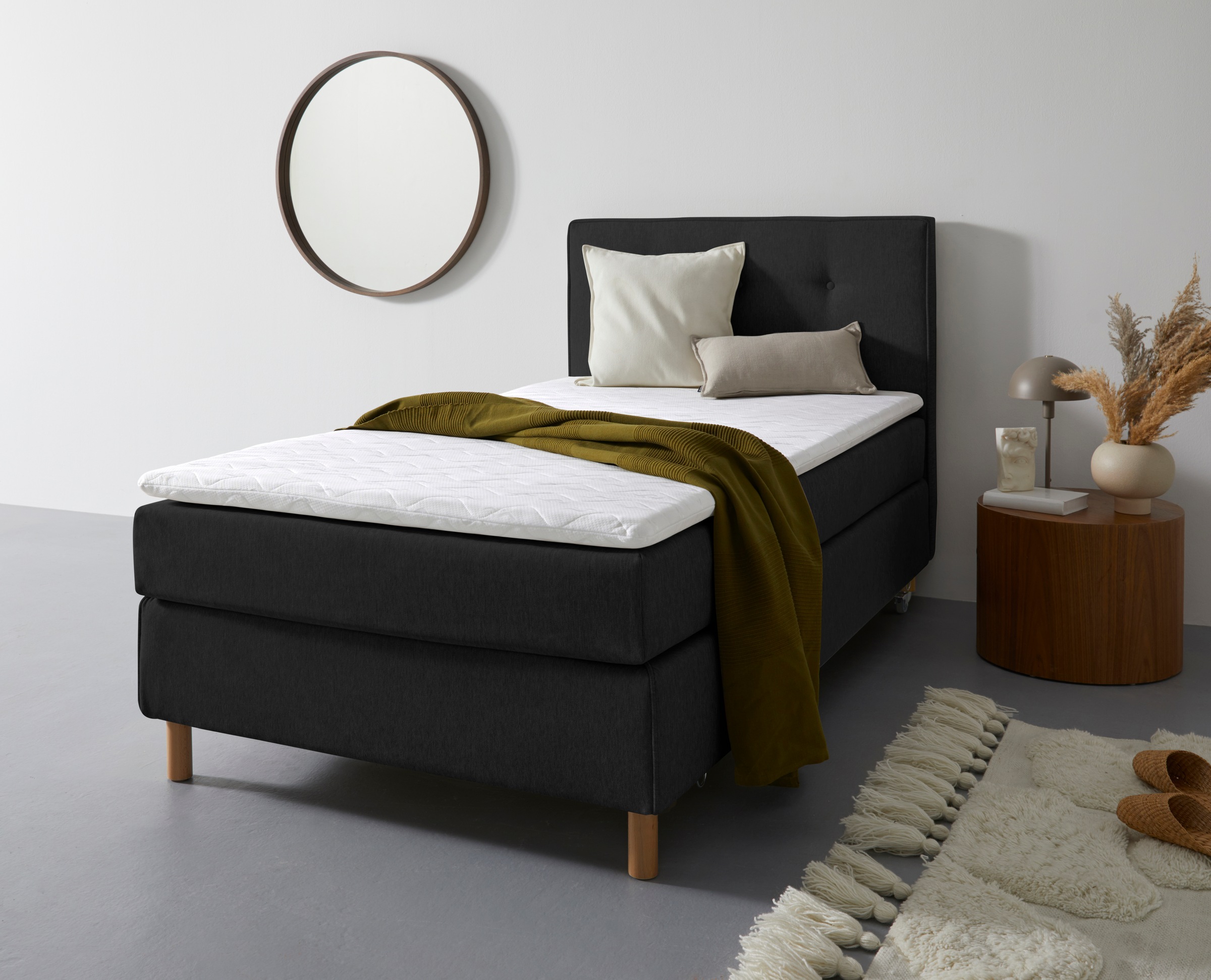 Home affaire Boxspringbett »Heimatblick 100x200cm beliebig erweiterbar zu D günstig online kaufen