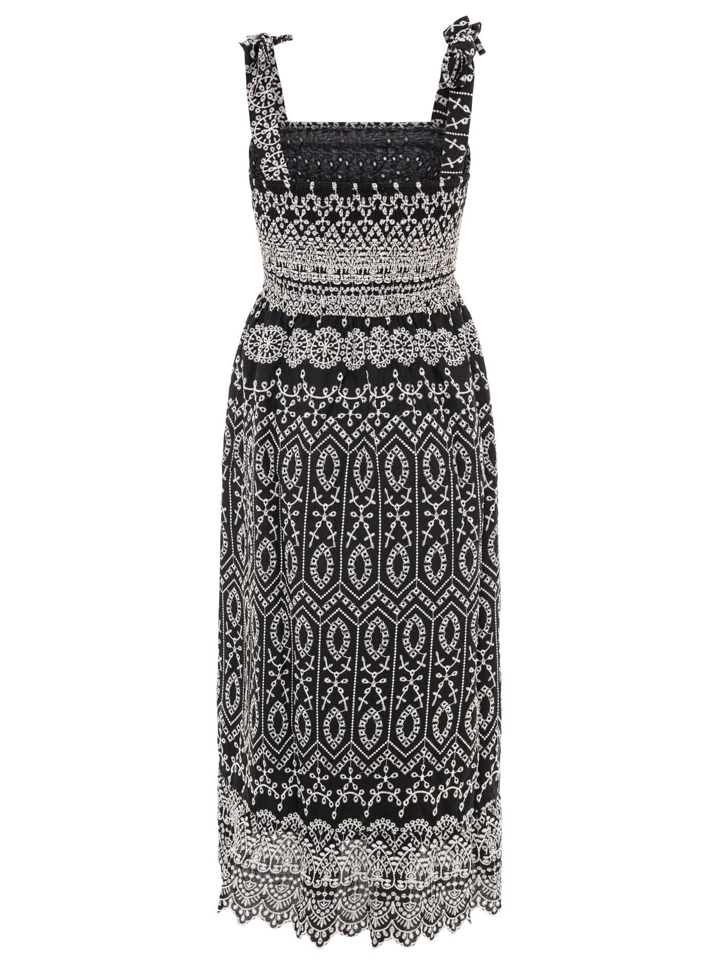 Zwillingsherz Maxikleid »"Lochstickerei"« knöchellang, mit verstellbaren Trägern, Lochspitze