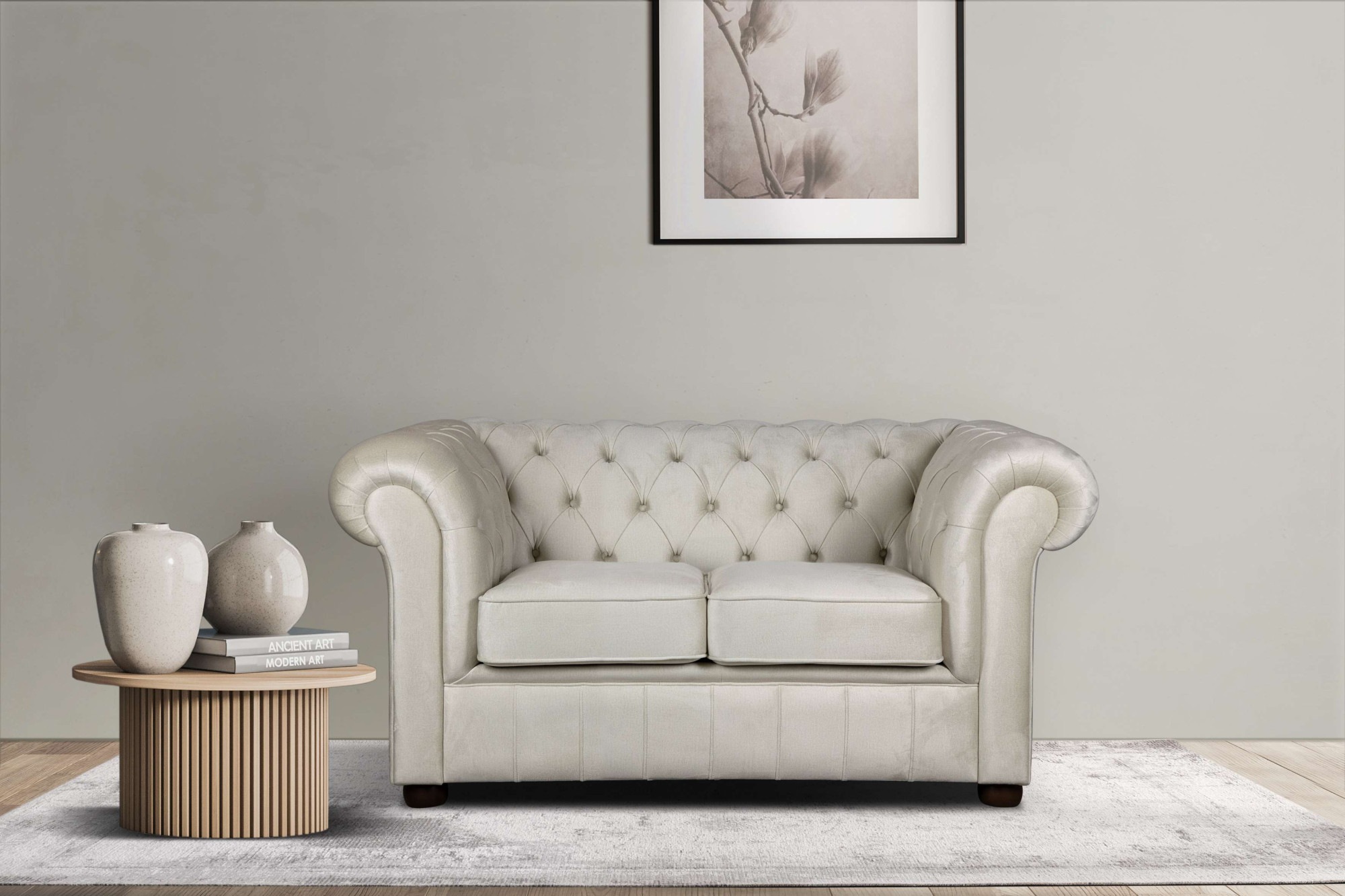 Home affaire 2-Sitzer »CHARENTE, Chesterfield-Sofa, Wellenfederung, Maße: B günstig online kaufen