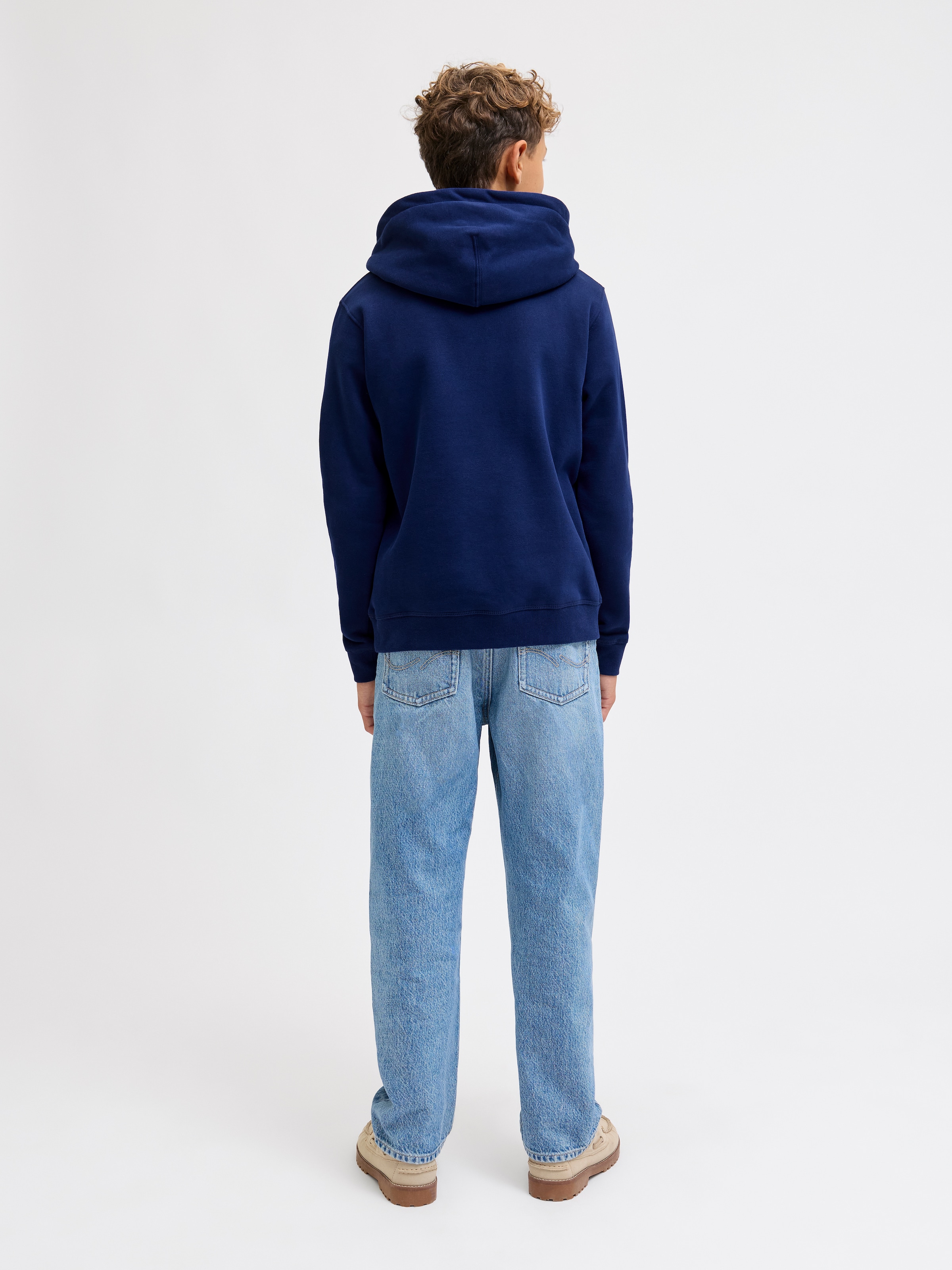 Jack & Jones Junior Kapuzensweatshirt »JORBLEECKER BRANDING SWEAT HOOD BF JNR«
