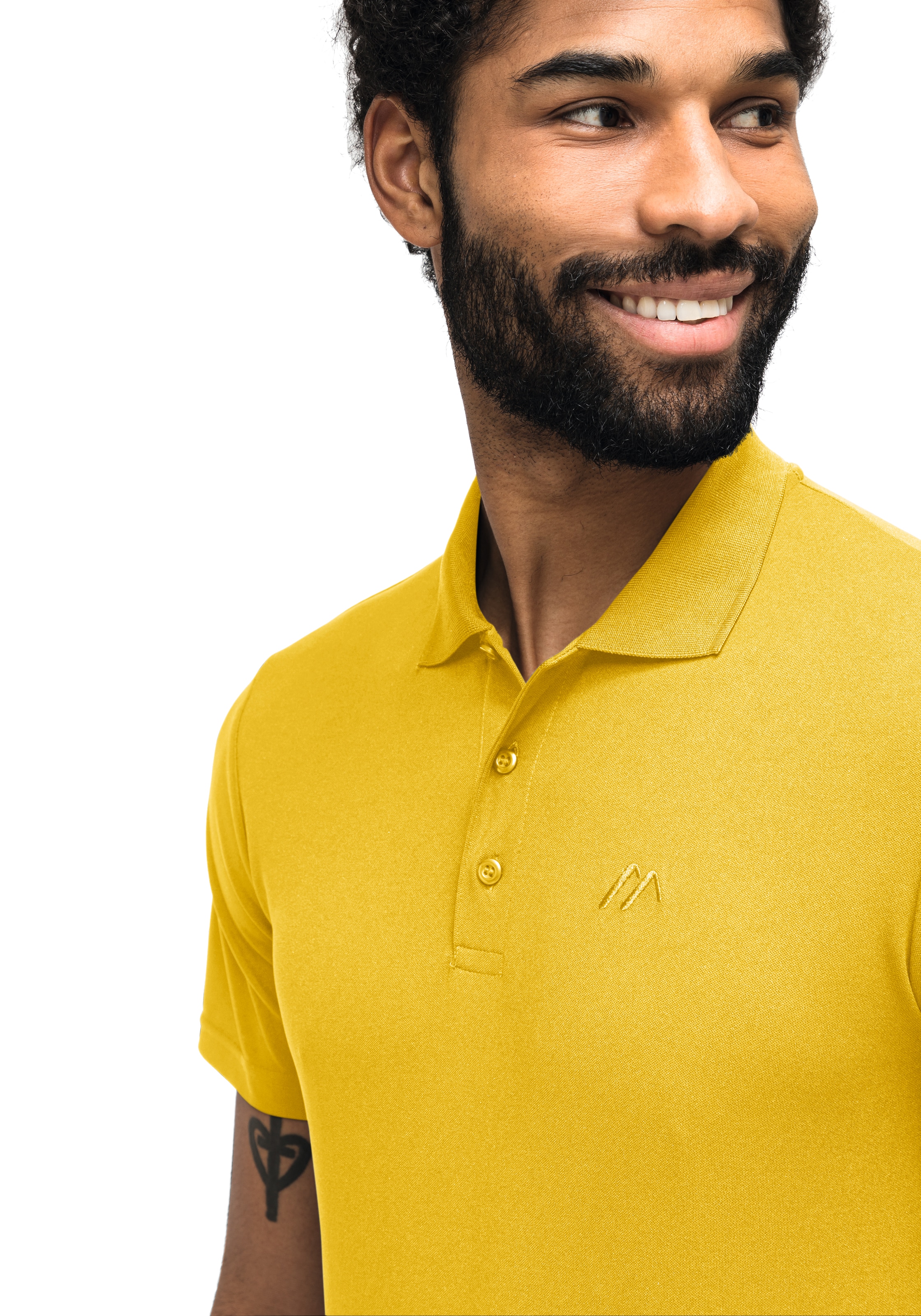 Maier Sports Funktionsshirt »Ulrich«, Herren Poloshirt, kurzarm Freizeit-Shirt mit Hemdkragen, Reg. Fit