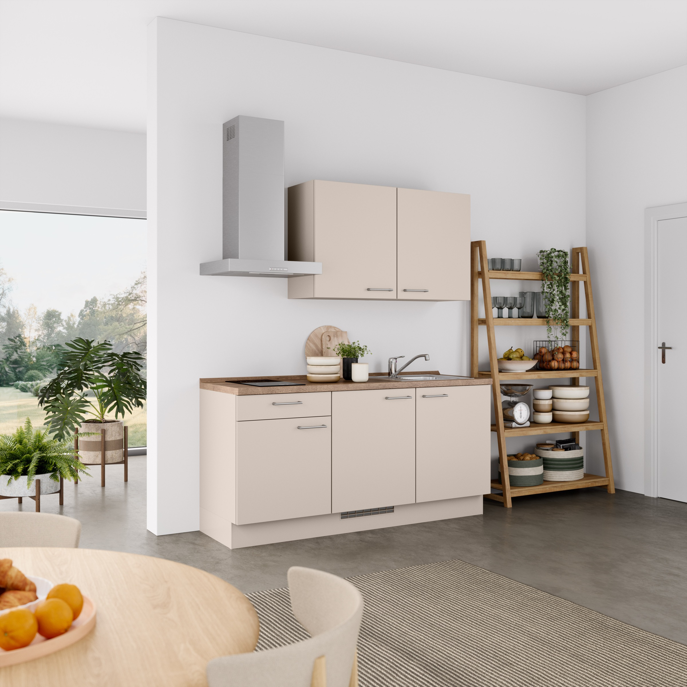 nobilia® Küchenzeile »"Laser I"«, vormontiert, Ausrichtung wählbar, Breite 180 cm, wahlw. mit E-Geräten