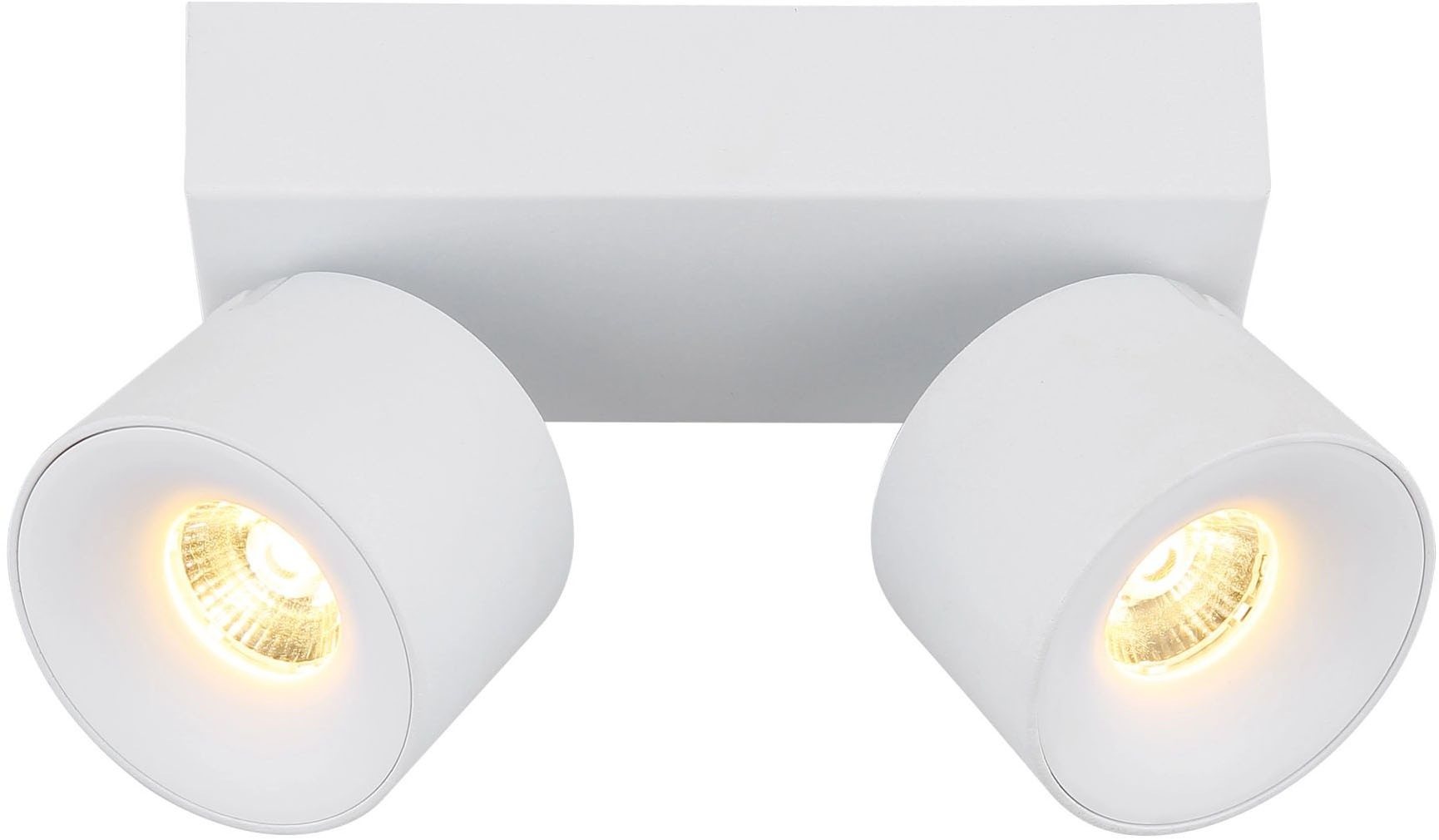 GLOBO LIGHTING LED Deckenstrahler »RAE«, 2 flammig, Leuchtmittel LED-Modul | LED fest integriert, mit schwenkbare und runde -zylindrischen LED-Strahlern