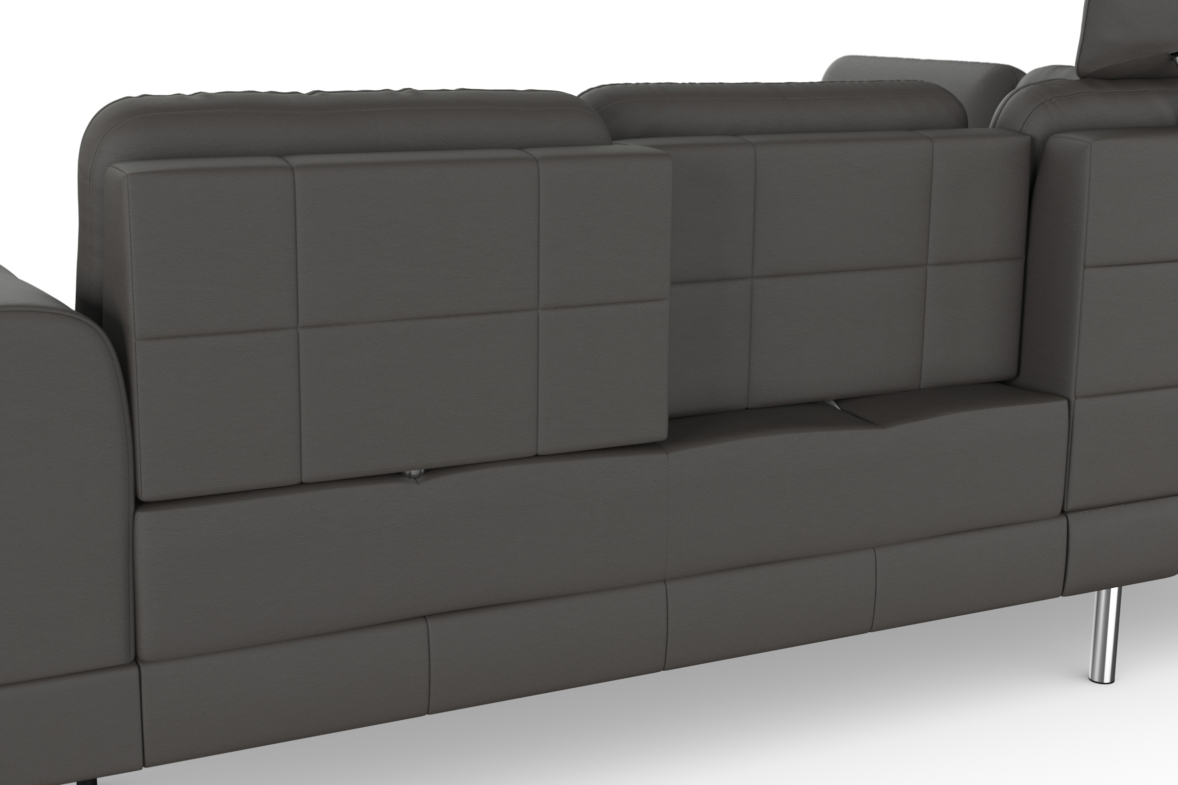 sit&more Ecksofa »Bendigo L-Form«, inklusive Sitztiefenverstellung, Bodenfreiheit 15 cm, in 2 Fußfarben