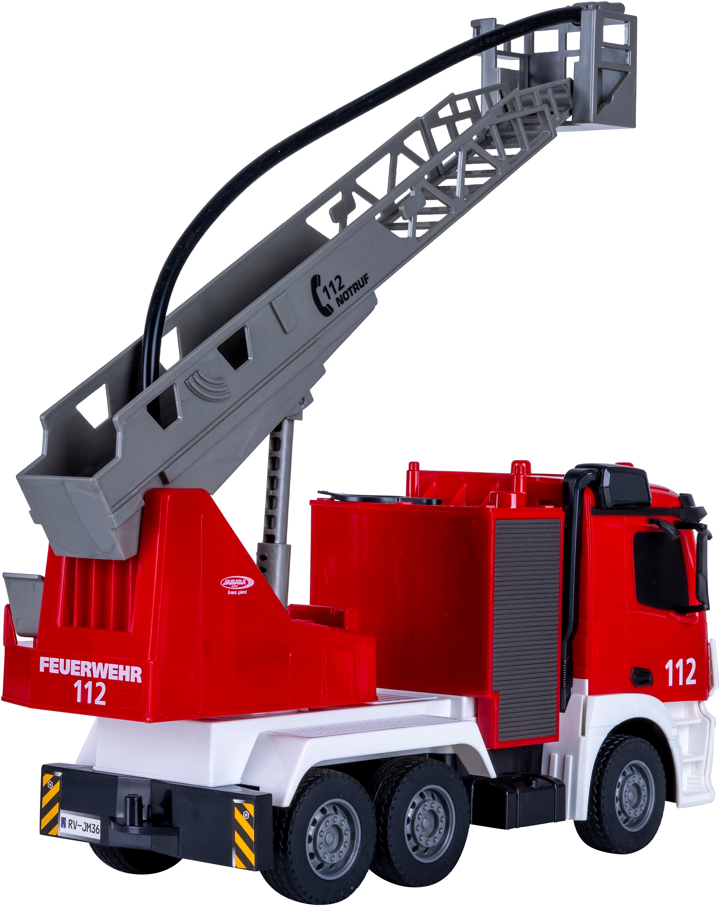 Jamara RC-LKW »Feuerwehr Drehleiter Mercedes -Benz Antos 2,4GHz«, mit Spritzfunktion; LED-Licht; Maßstab 1:26