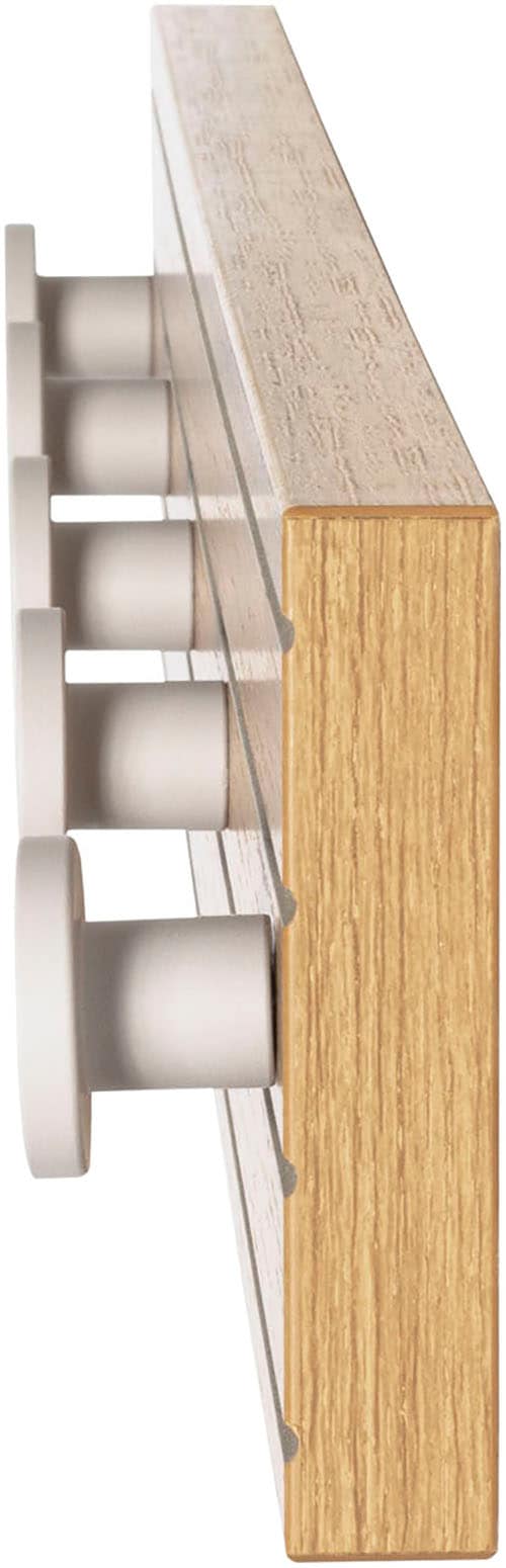 HAKU Wandgarderobe »Flurgarderobe, Garderobe, Garderobenhaken, Garderobenleiste,« 1 Stk. tlg. rechteckig - aus MDF Braun - B/T/H 60/4/9 cm