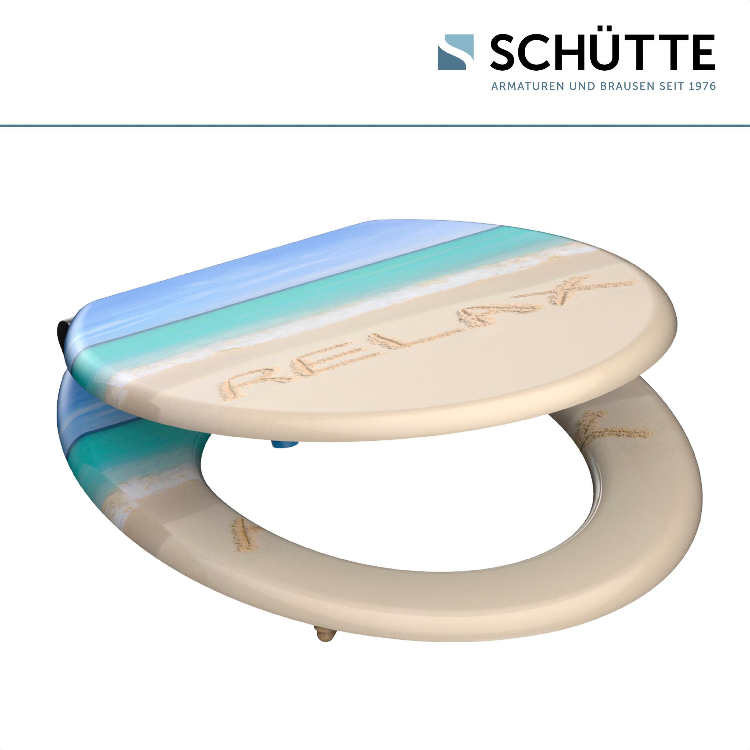 Schütte WC-Sitz »Relax«, mit Absenkautomatik und Holzkern, MDF