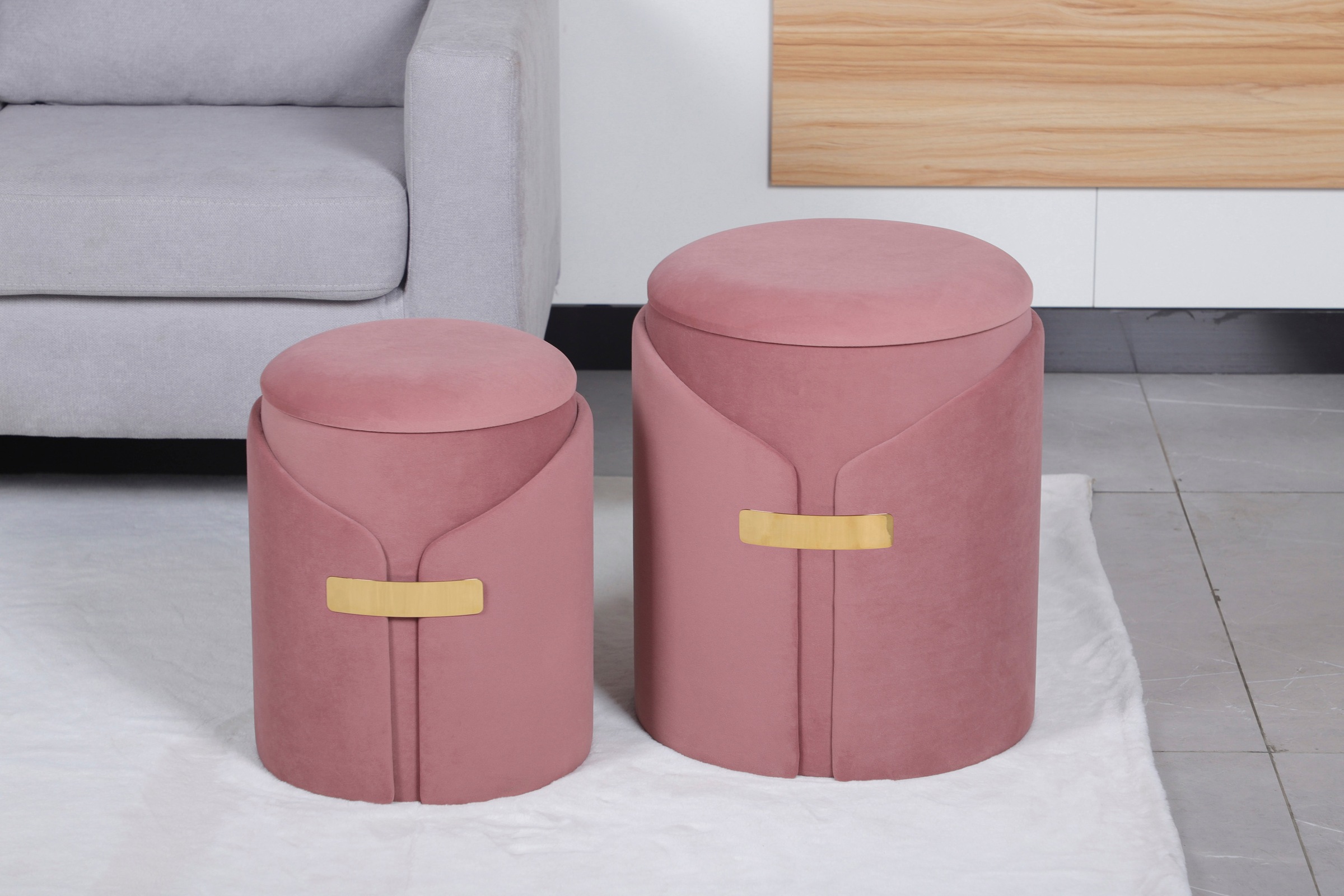 Kayoom Polsterhocker »Hocker Forcet 125« 2er-Set, mit Stauraum, dekorativ günstig online kaufen