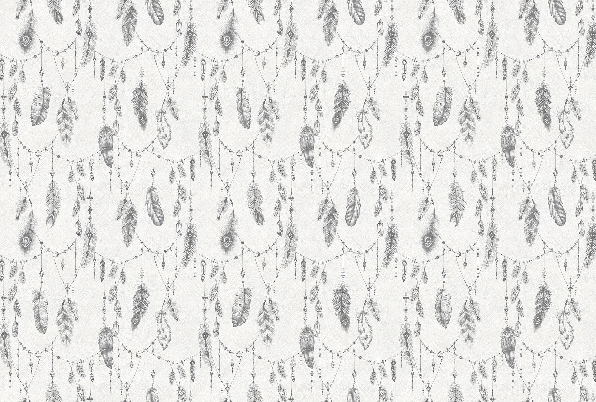 Architects Paper Fototapete »Atelier 47 Boho Feather 2« mehrfarbig glatt Vl günstig online kaufen