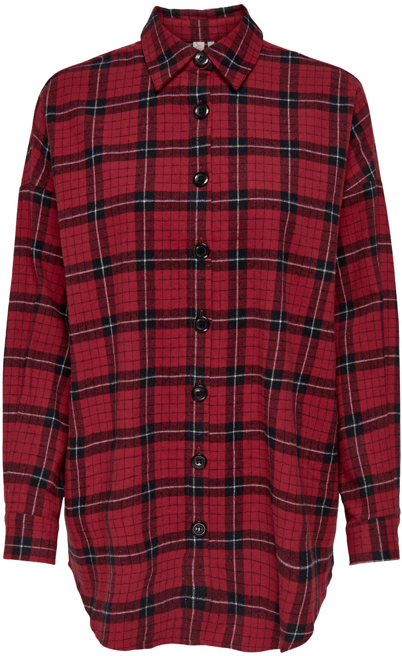 ONLY Karobluse »ONLSOFIE LS BOYFRIEND CHECK SHIRT WVN«, in Oversize Form kaufen