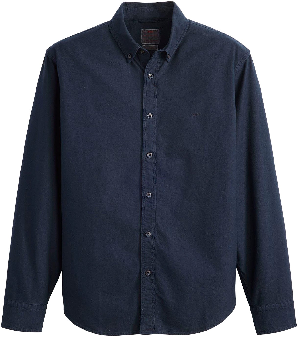 Levi's® Langarmhemd »AUTHENTIC BUTTON DOWN«, mit Ton-in-Ton Logostickerei auf der Brust