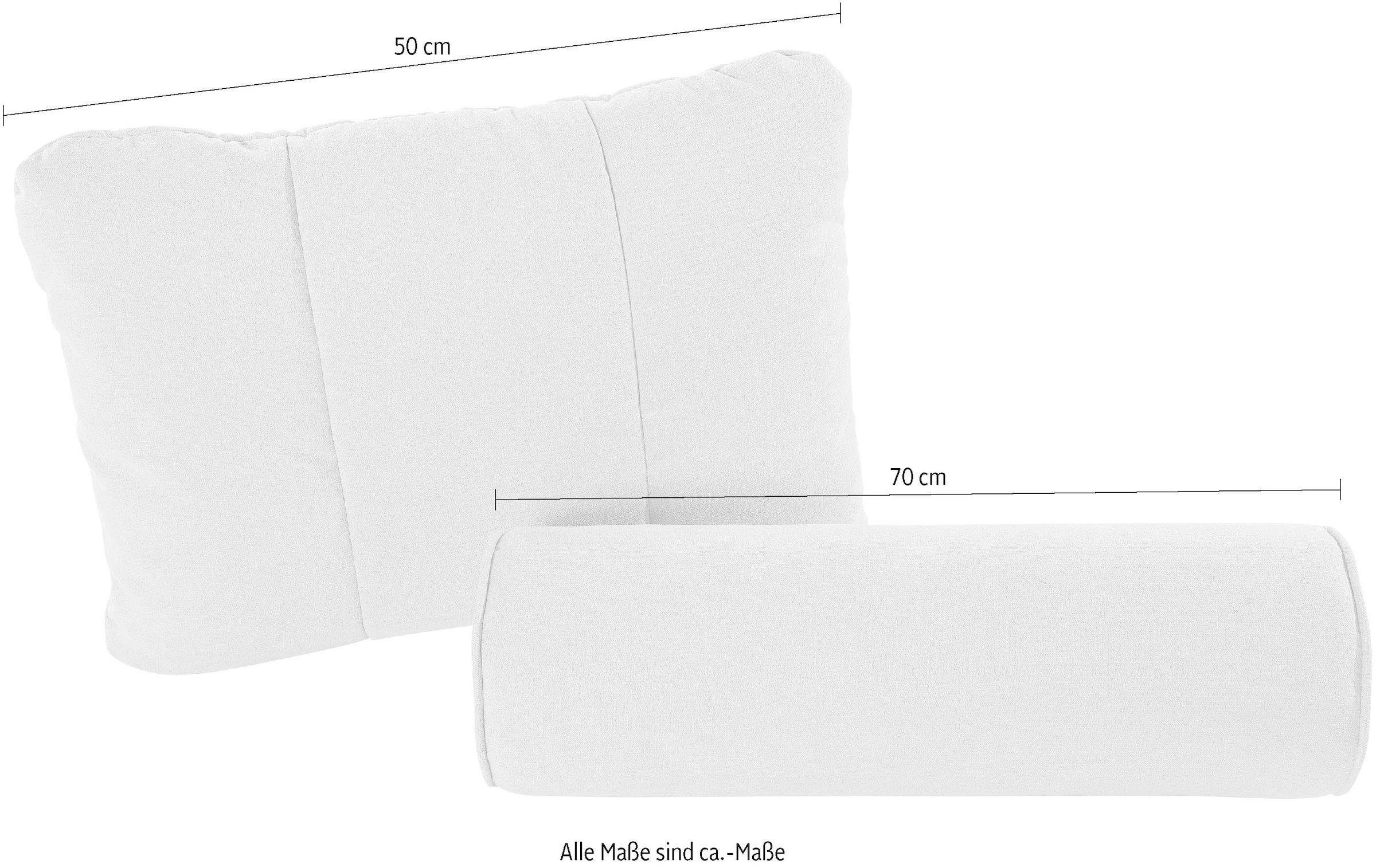 Home affaire Dekokissen »Océane« passend zum Bett Oceáne in Samtvelours und Feinstruktur, 2-er Set