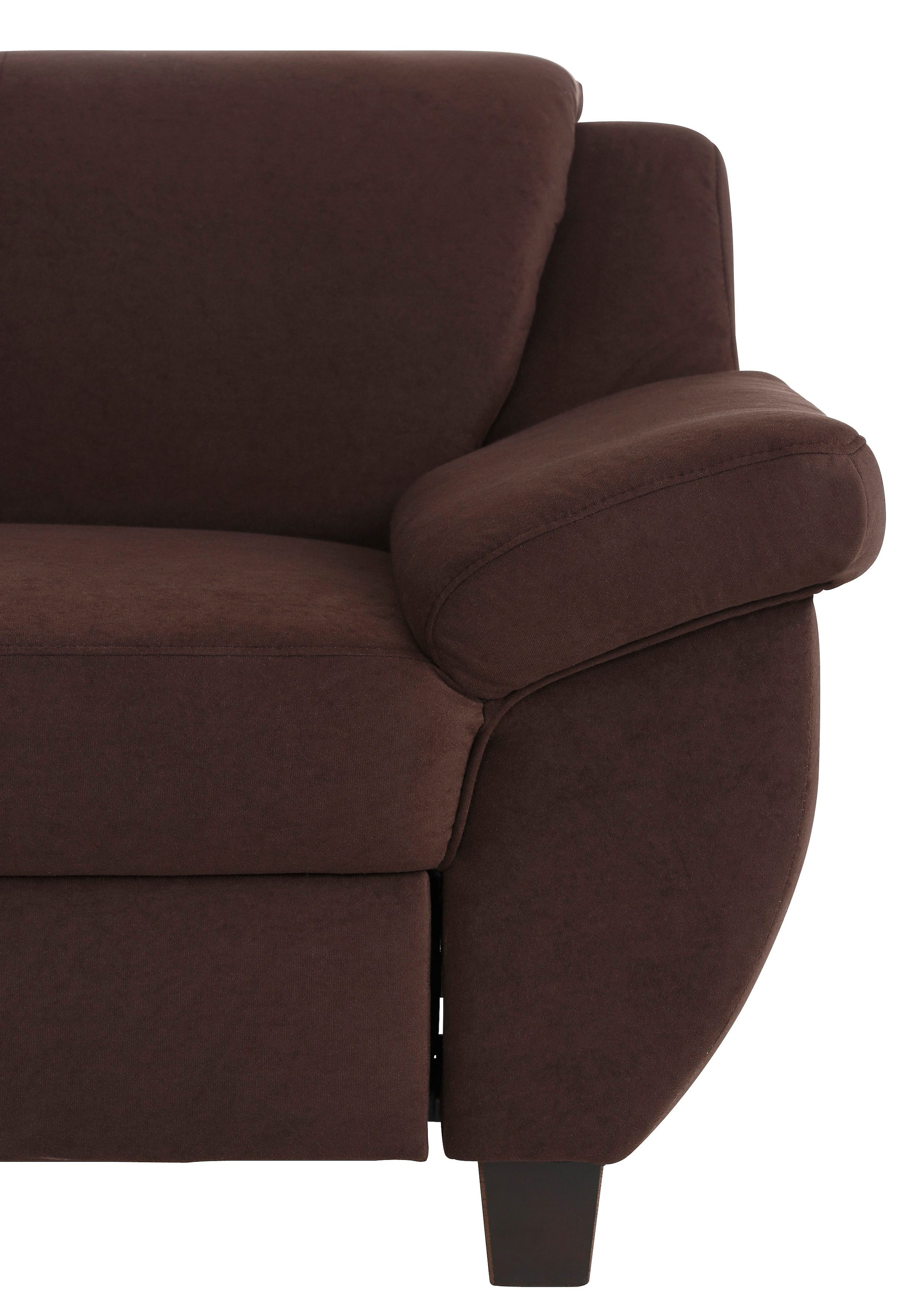 Home affaire Ecksofa »Yesterday zeitlos und elegant, bequeme Armlehnen, L-Form«, wahlweise mit Bettfunktion, auch in Cord