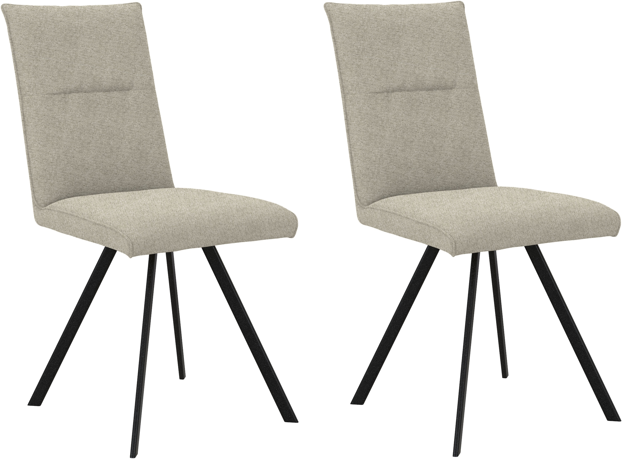 Home affaire 4-Fußstuhl »Sava«, (Set), 2 St., Struktur, Metallgestell günstig online kaufen