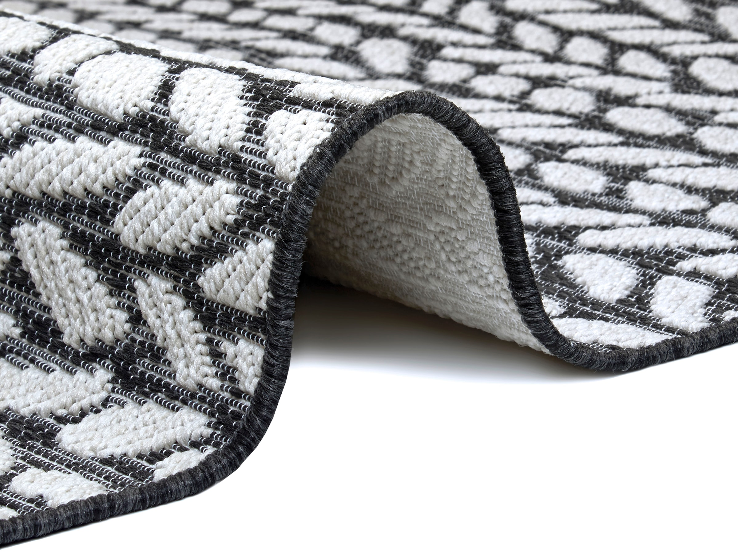 freundin Home Collection Designteppich »Pangala«, rechteckig, 4 mm Höhe, Flachgewebe Makramee Optik, Robust, Pflegeleicht