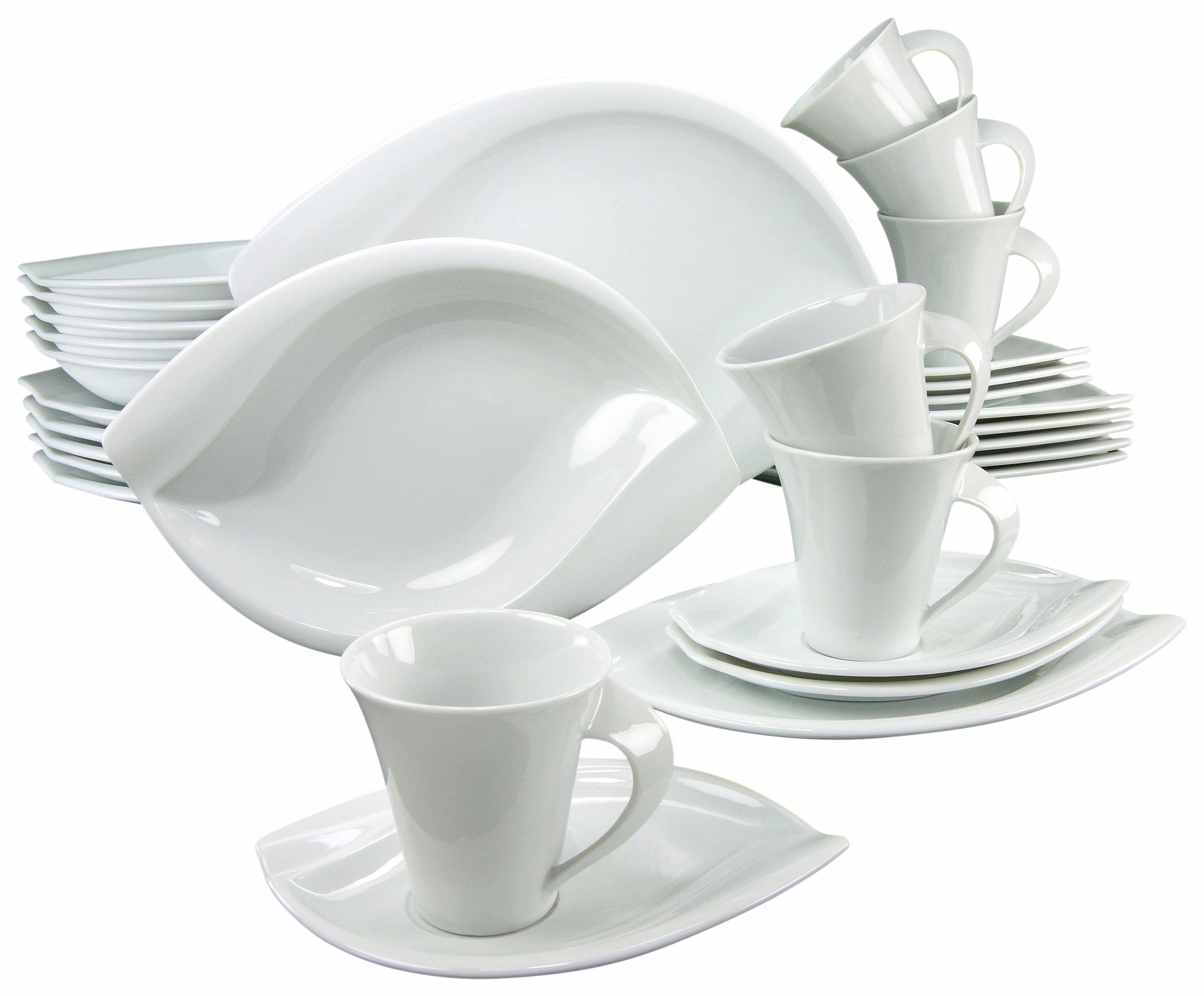 CreaTable Kombiservice »Geschirr-Set ACACIA«, (Set, 30 tlg., Kaffeeservice günstig online kaufen